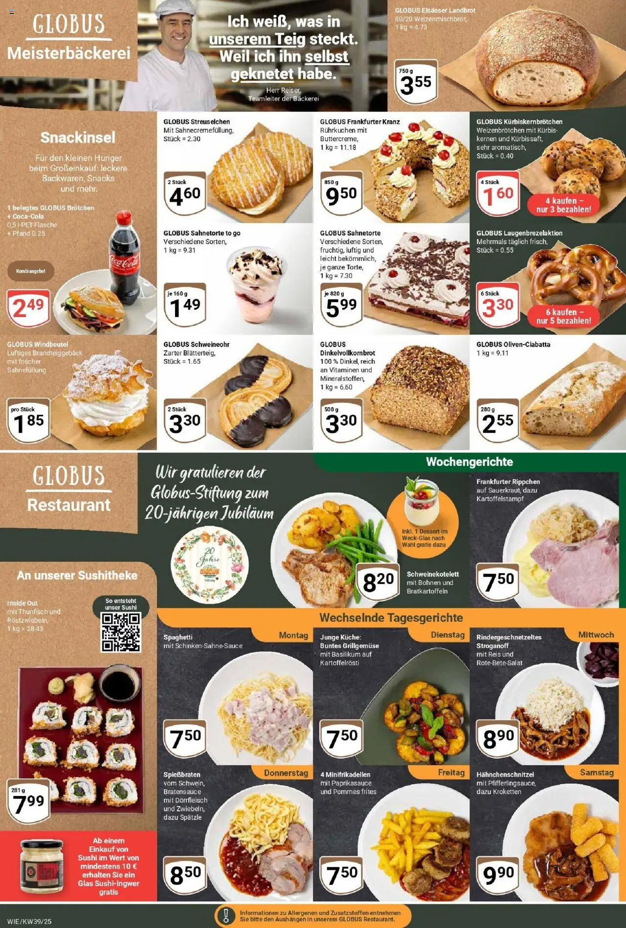 Globus prospekt Waghäusel	 – gültig ab 21.09.2025 | Seite: 5 | Produkte: Thunfisch, Pommes frites, Kürbis, Reis