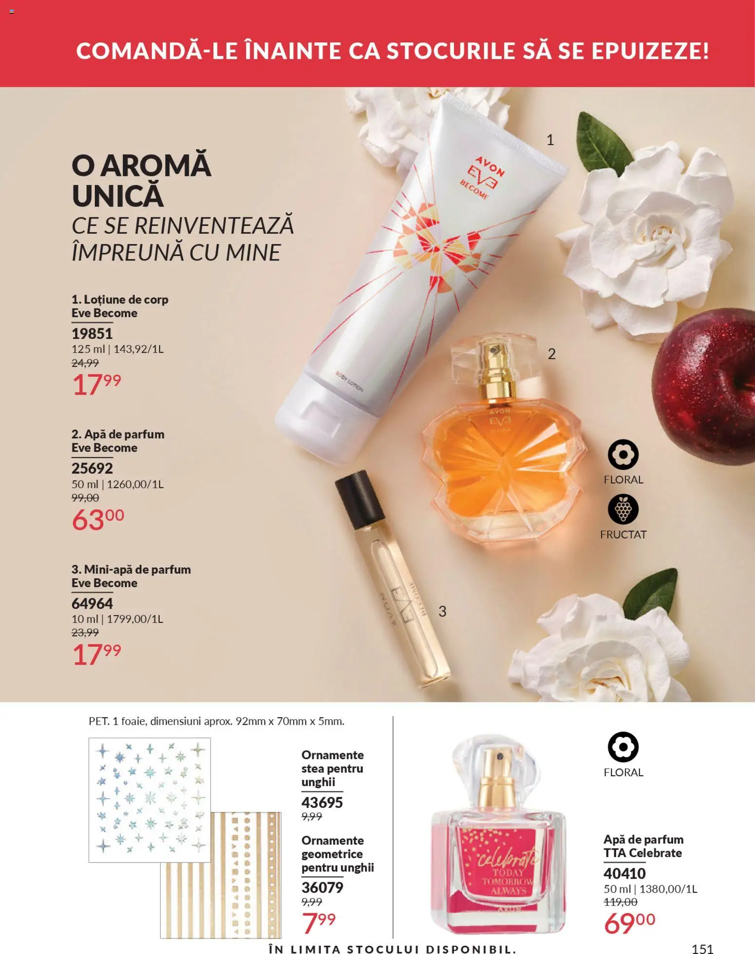 Noul catalog Avon – valabil de la 01.02.2026 | Pagină: 153 | Produse: Apă de parfum, Body, Parfum, Apă