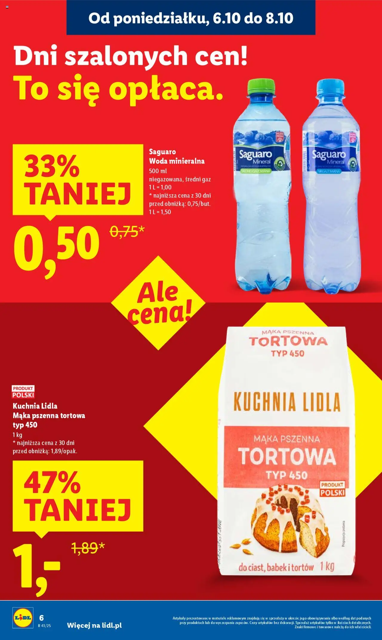 Lidl Gazetka od 06.10.2025 | Strona: 6 | Produkty: Woda