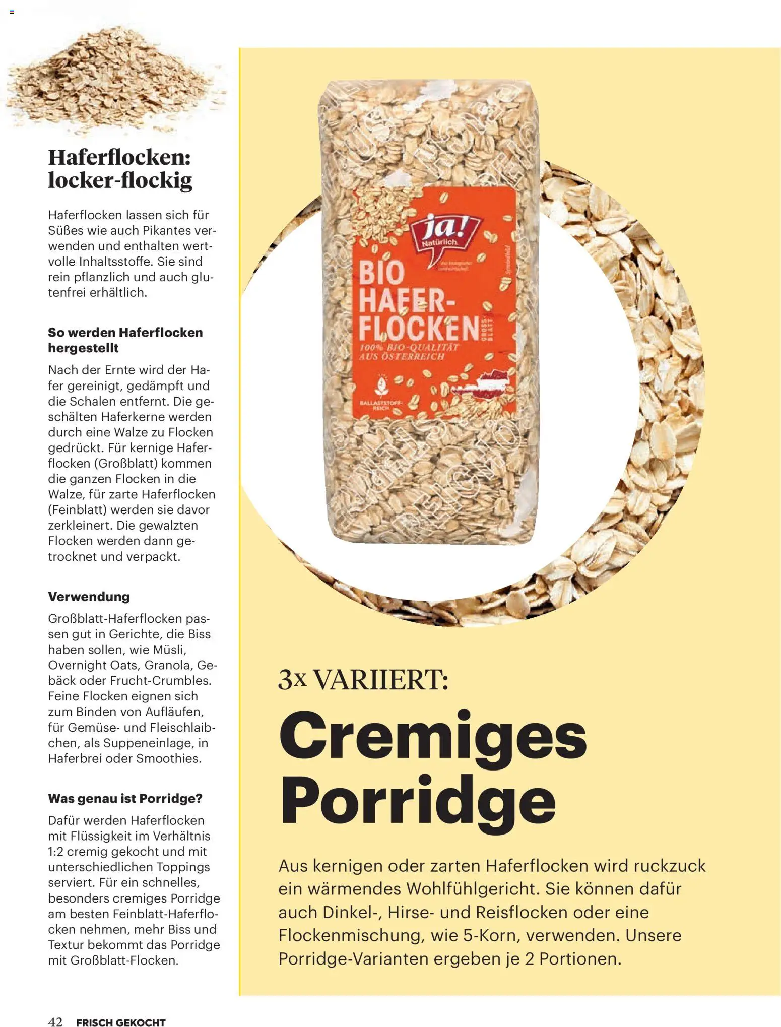 Billa  Frisch Gekocht gültig ab 01.03.2026 | Seite: 40 | Produkte: Flocken, Gemüse