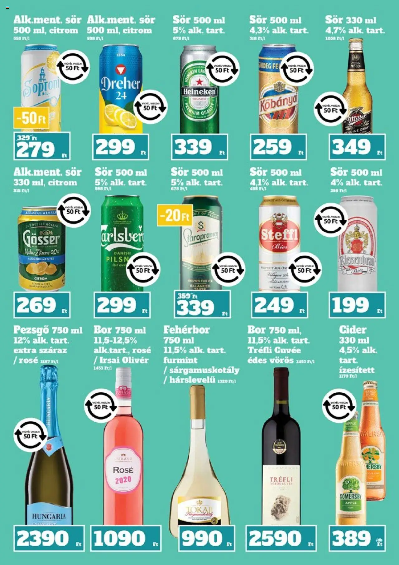 Family Diszkont akciós ujság - amely érvényes a következő dátumtól: 29.05.2025 | Oldal: 15 | Termékek: Pezsgő, Gösser, Steffl, Citrom