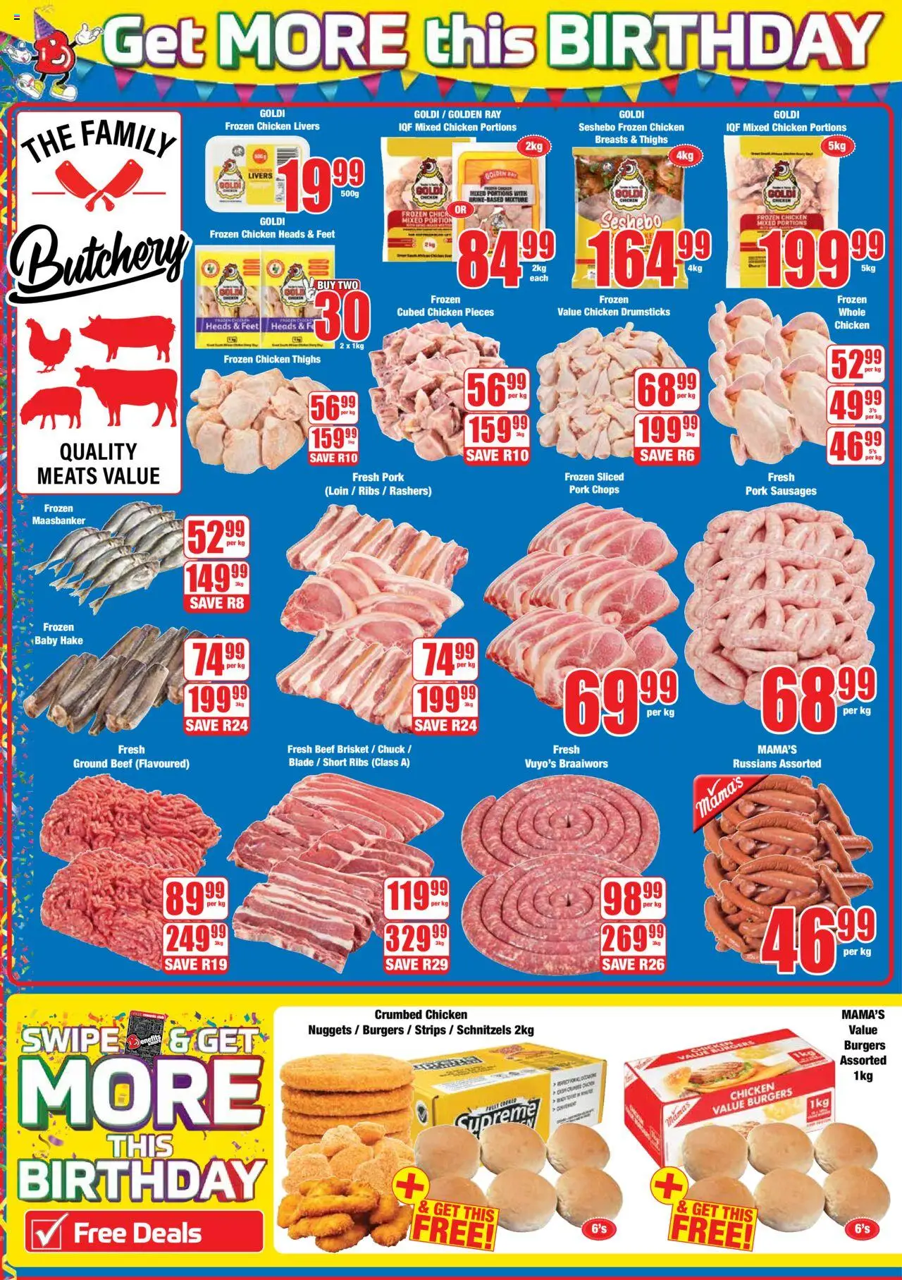 Boxer - Free State, Northern Cape, North West - Specials │ valid from 24.07.2025 | Page: 2 | Products: Magdalenas, Ribs, Beef, Burgers