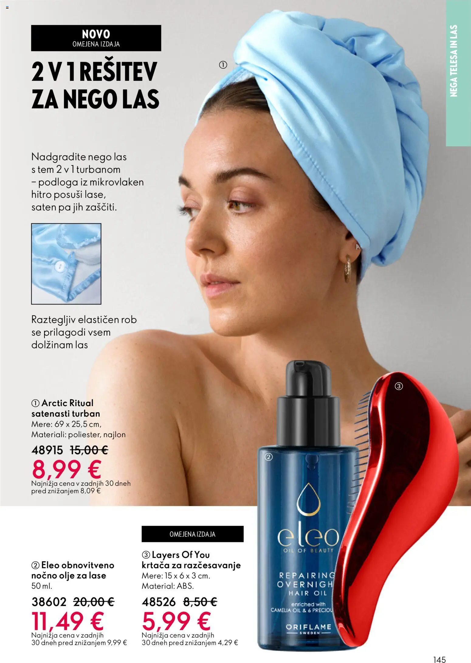 Novi Oriflame katalog ponudbe – veljaven od 28.01.2026 | Stran: 145 | Izdelki: Olje za lase, Krtaca, Podloga, Olje