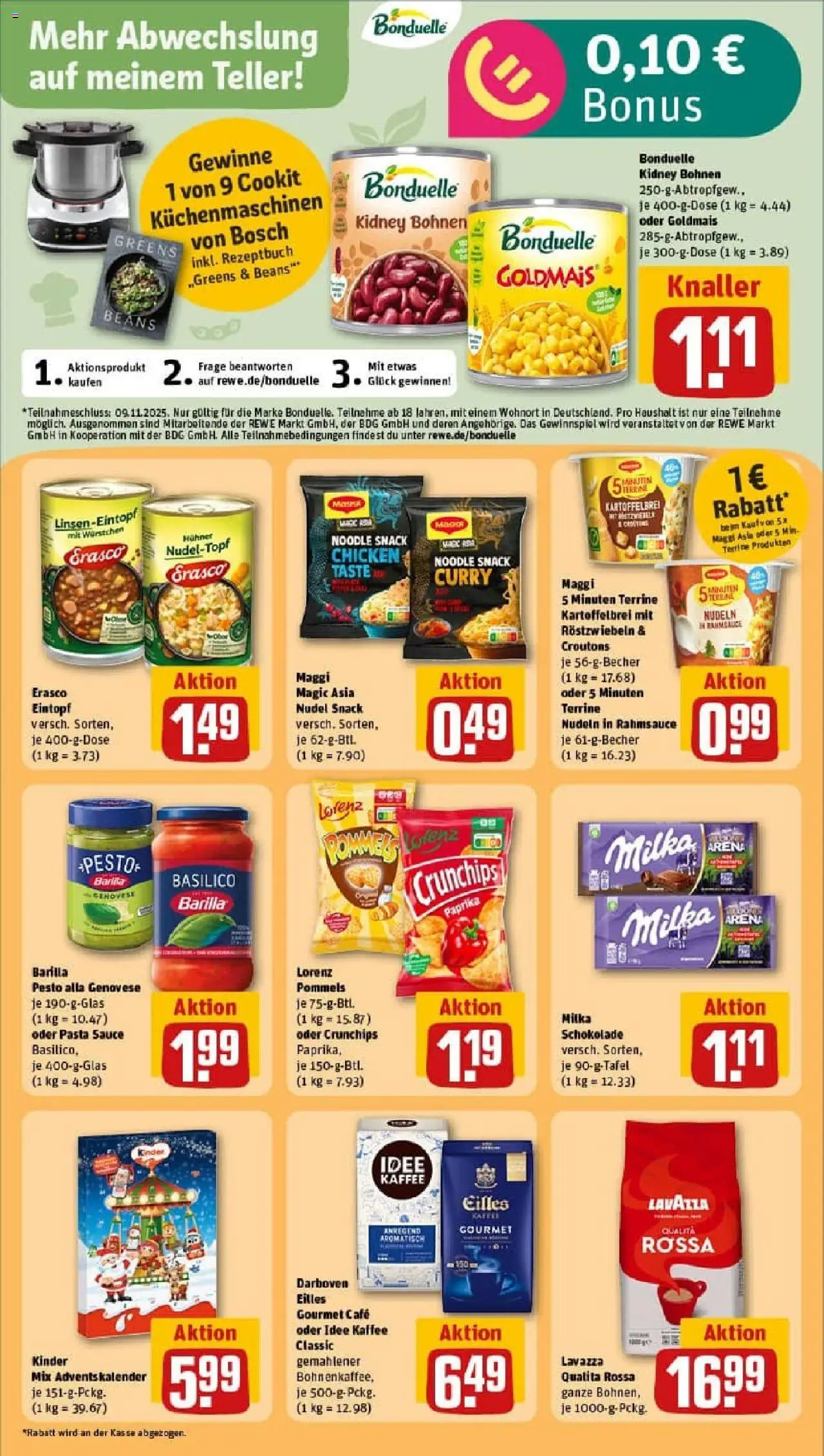 Rewe prospekt Ulm	 – gültig ab 19.10.2025 | Seite: 14 | Produkte: Barilla, Pommes, Pasta, Maggi 5 minuten terrine