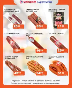 Ofertele Unicarm valabile de la 30.04.2026