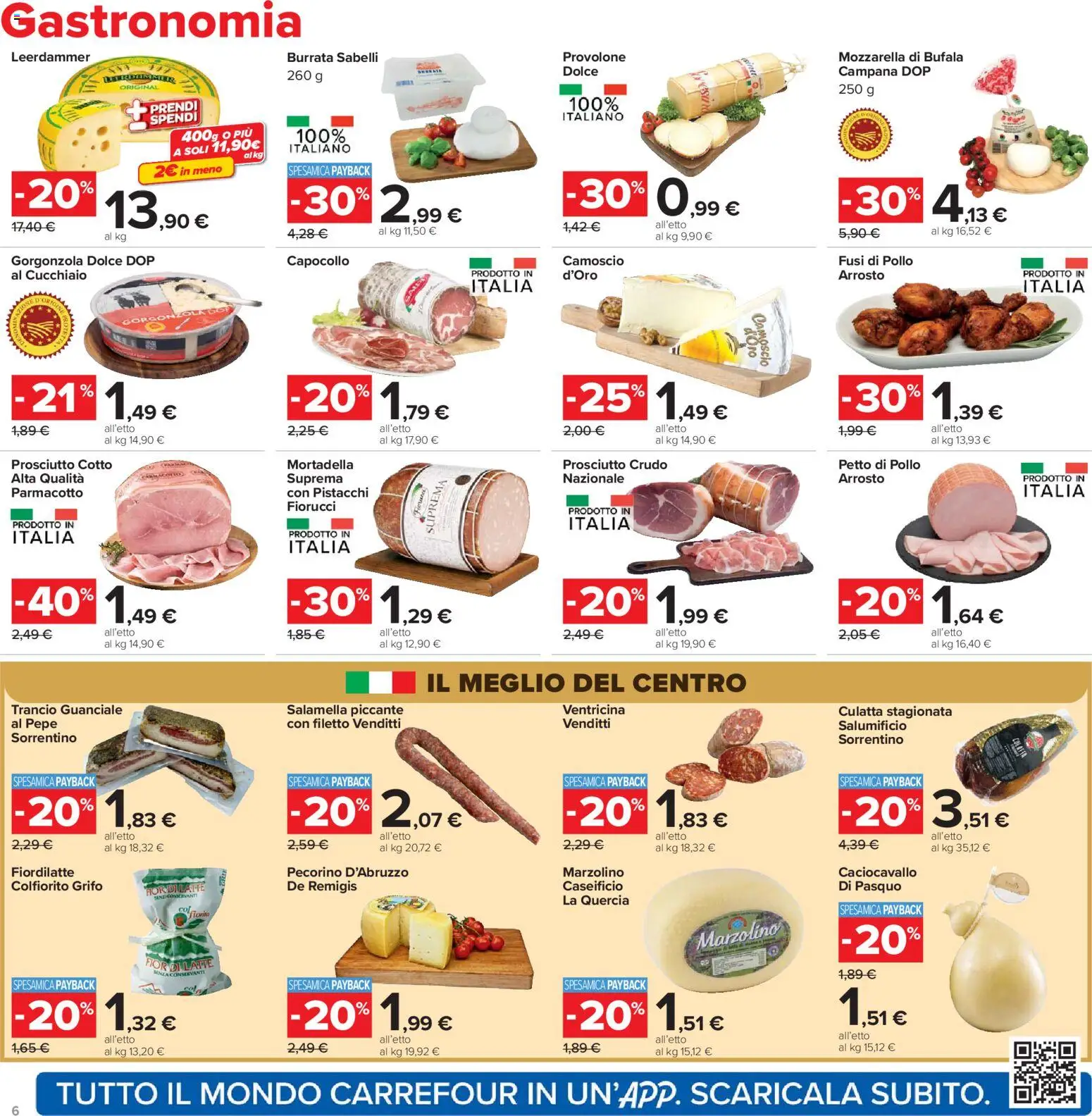 Volantino Carrefour del 21.04.2026 | Pagina: 6 | Prodotti: Arrosto, Salamella, Pepe, Latte