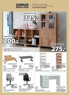 JYSK Gazetka od 13.08.2025 | Strona: 4 | Produkty: Krzesło, Biurko, Witryna, Regał