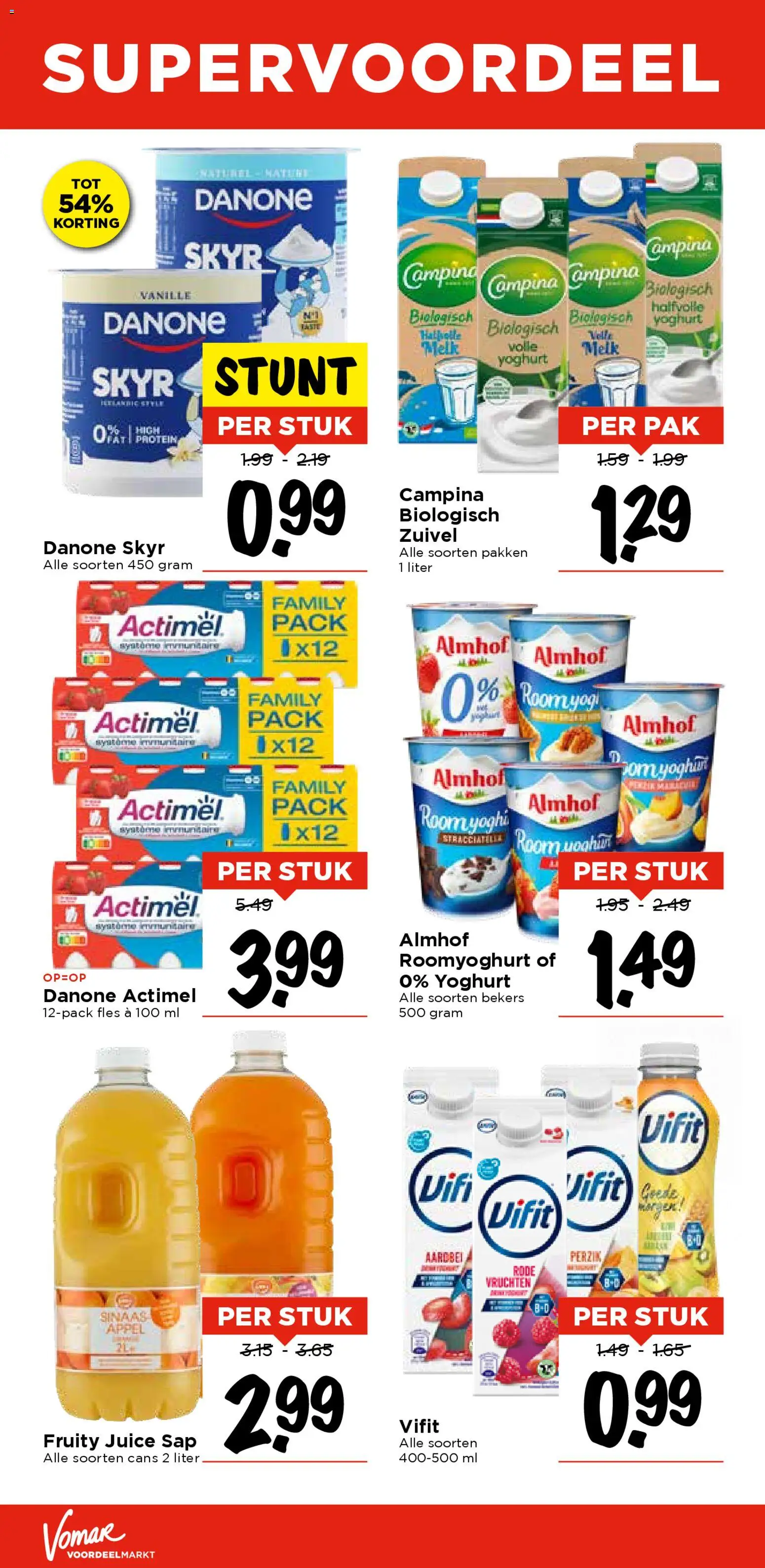 {H1} | Pagina: 19 | Producten: Melk, Yoghurt, Sap, Fles