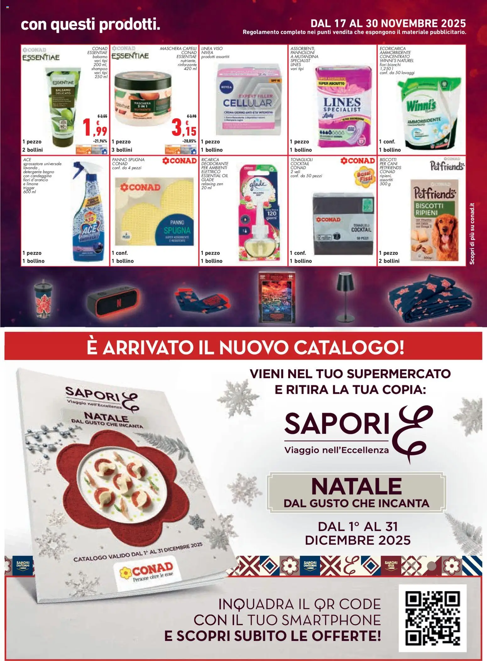 Volantino Conad del 20.11.2025 | Pagina: 19 | Prodotti: Spugna, Deodorante, Candeggina, Limone