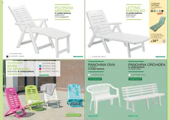 Anteprima del volantino Brico OK volantino Arredo Giardino valido a partire dal 05.03.2026 | Pagina: 20 | Prodotti: Poggiapiedi, Panchina, Cuscino, Poltrona
