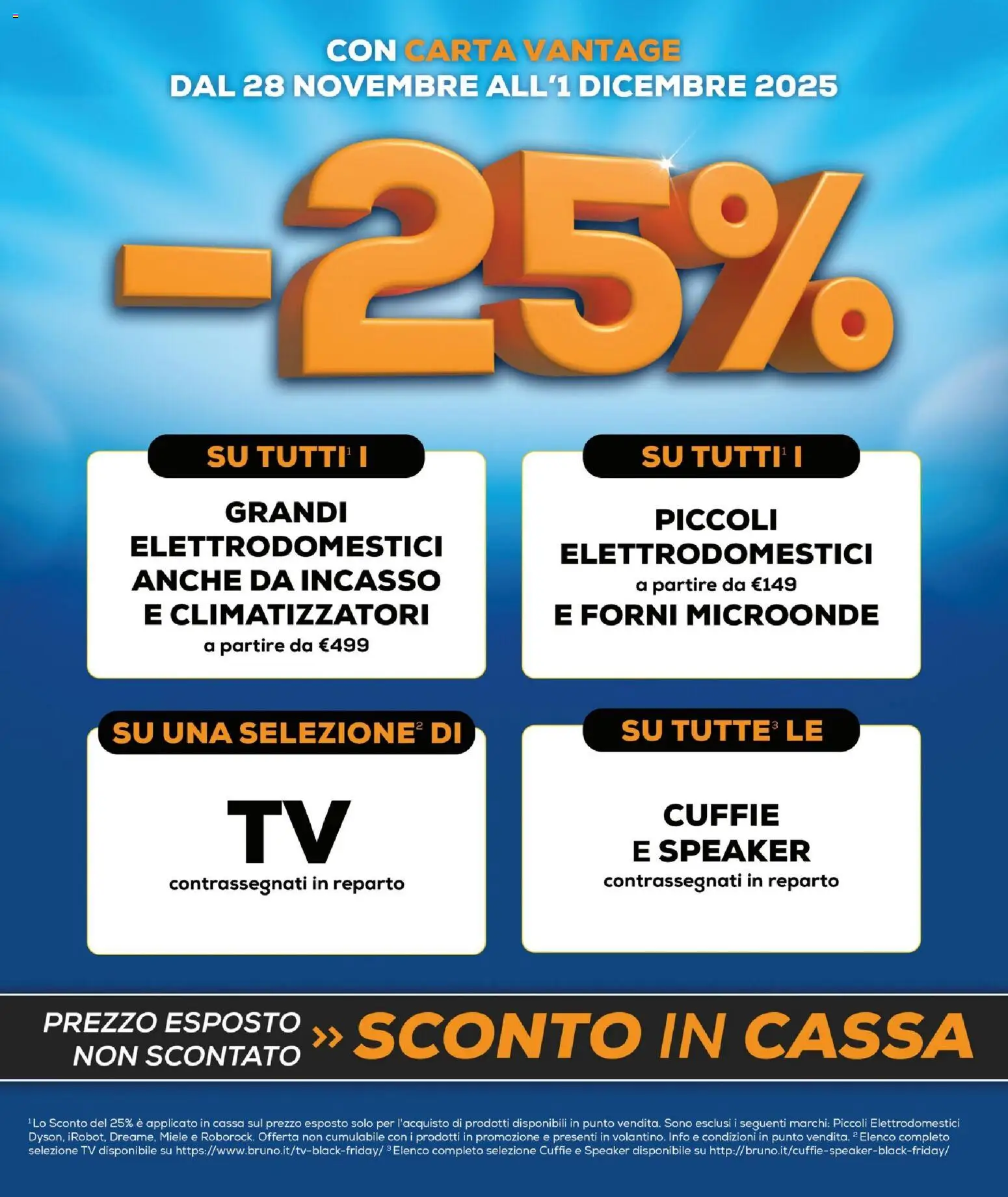 Volantino BRUNO del 26.11.2025 | Pagina: 3 | Prodotti: Microonde, TV, Speaker, Miele