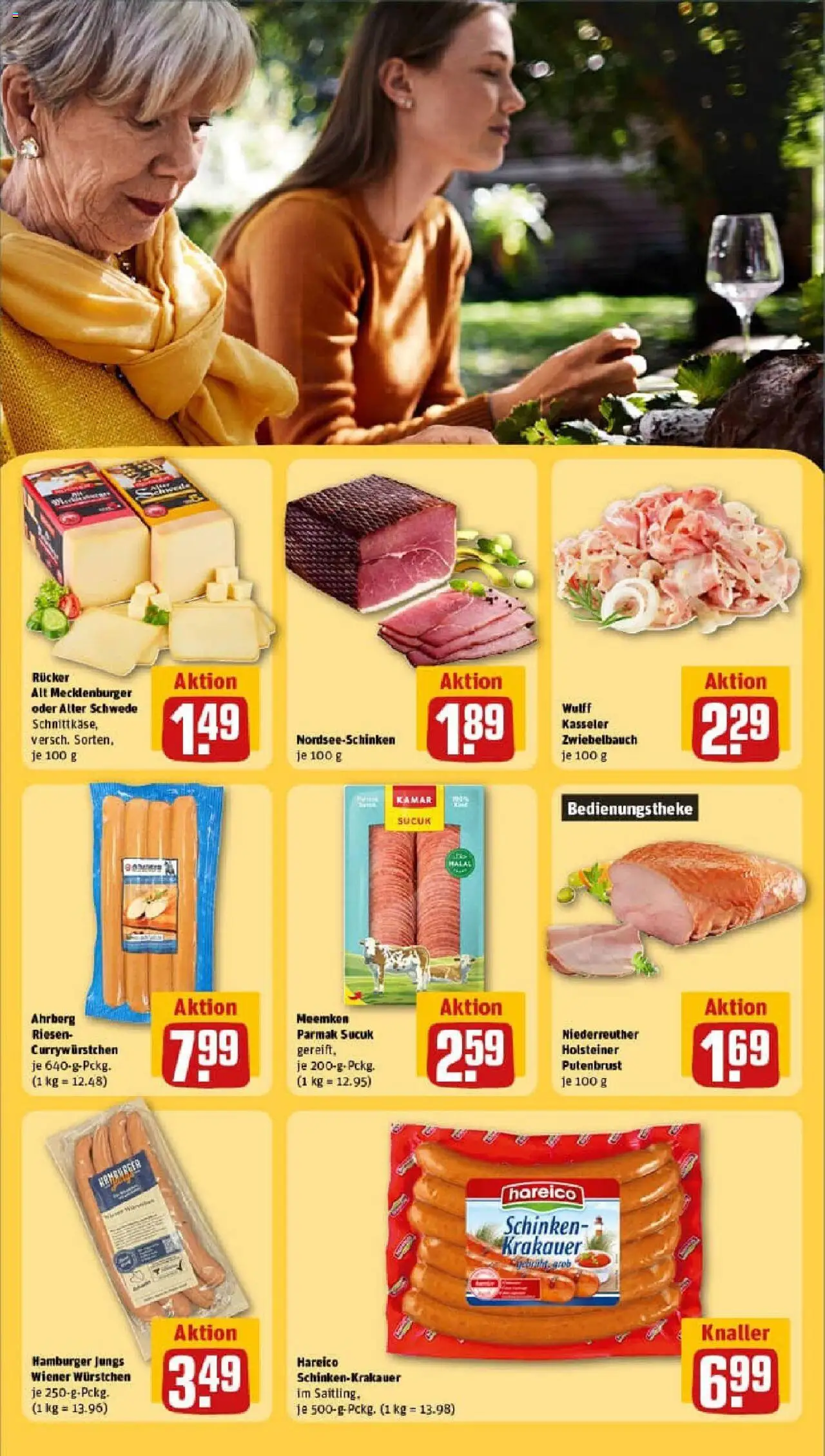 Rewe prospekt Walsrode	 - gültig ab dem 27.07.2025 | Seite: 23 | Produkte: Wiener wurstchen, Schinken, Meemken
