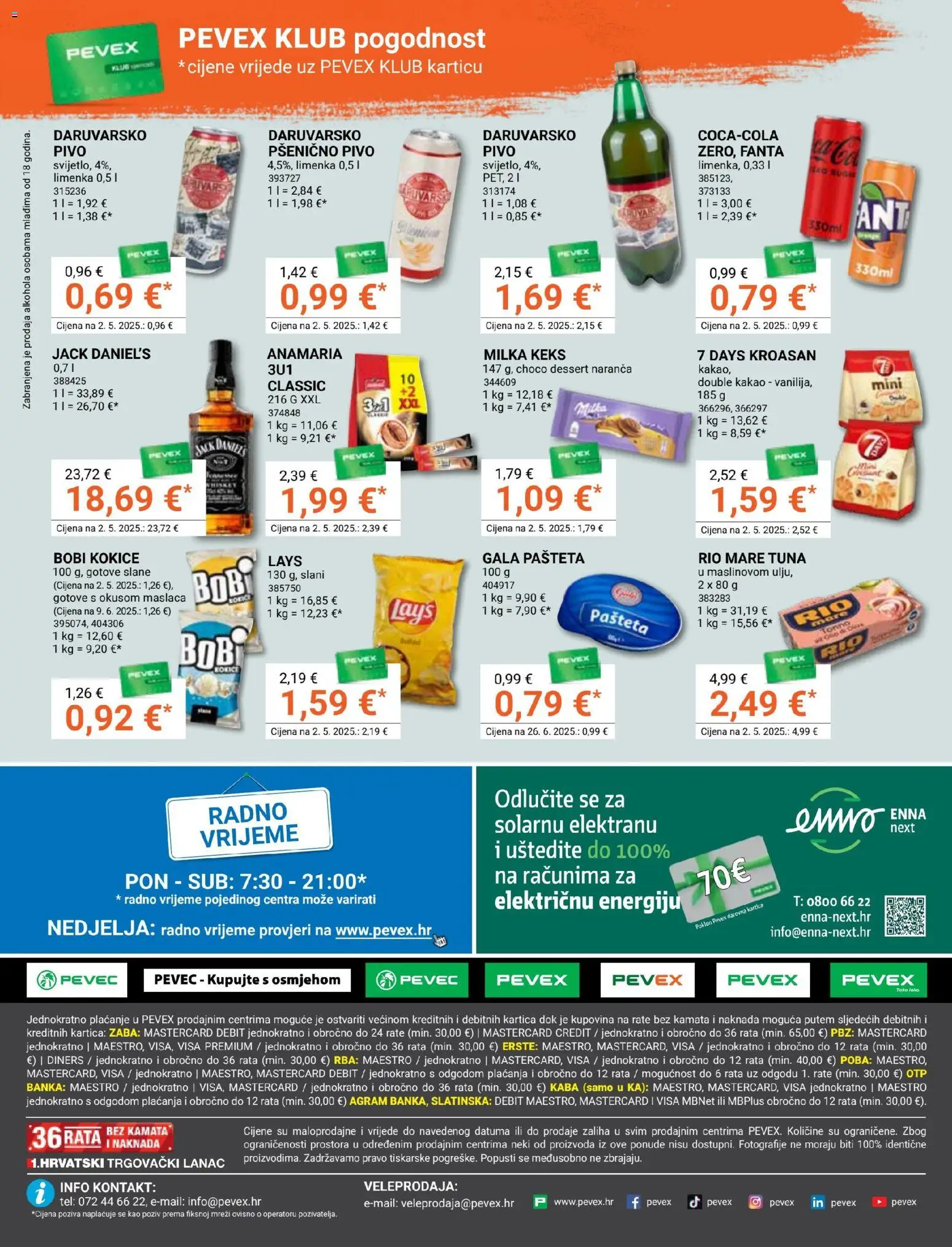 Pevex katalog | vrijedi od 23.10.2025 | Stranica: 32 | Proizvodi: Fanta, Rio Mare, Kokice, Kakao