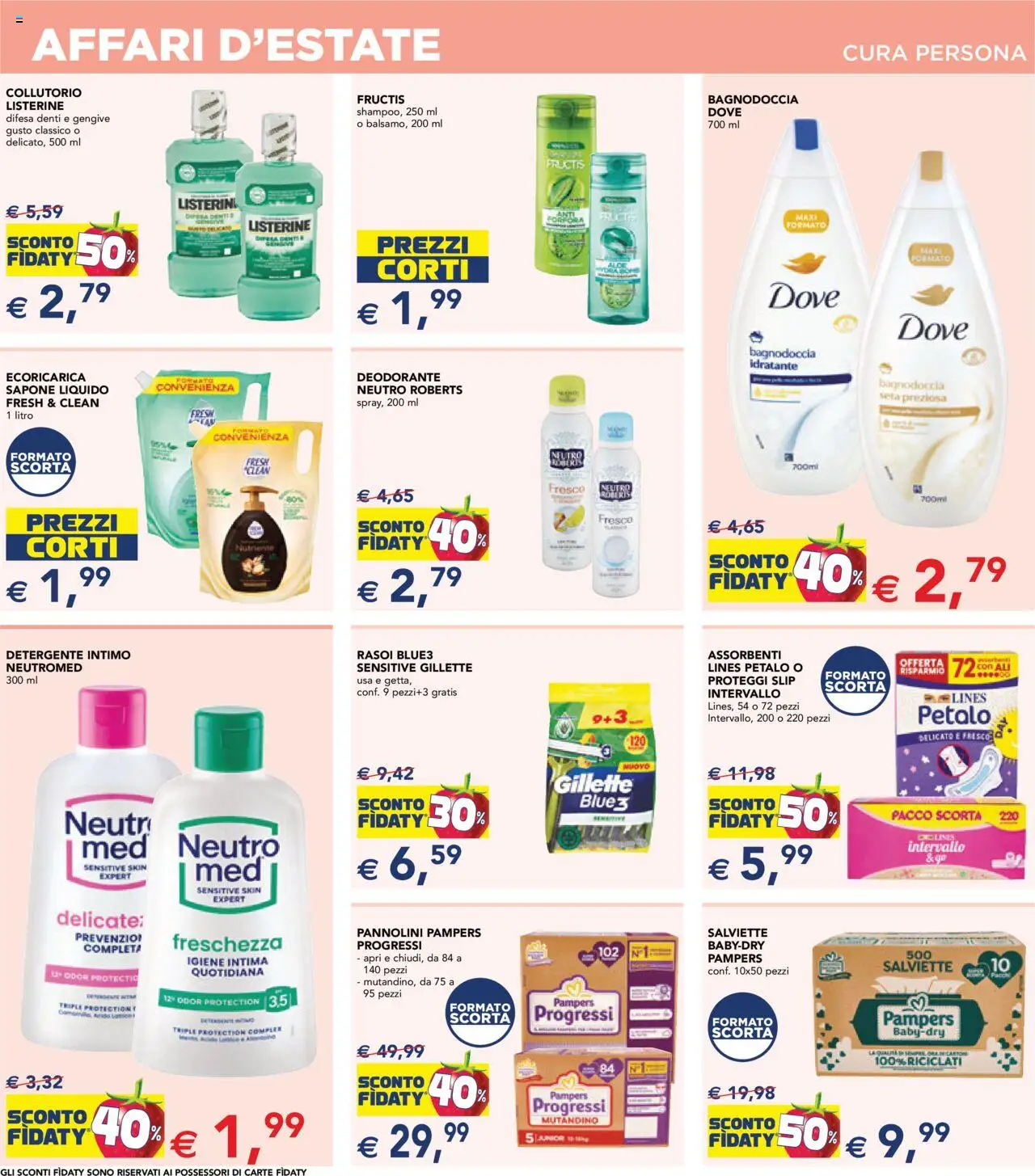 Volantino Esselunga S del 31.07.2025 | Pagina: 18 | Prodotti: Pannolini, Proteggi slip, Intimo, Pampers