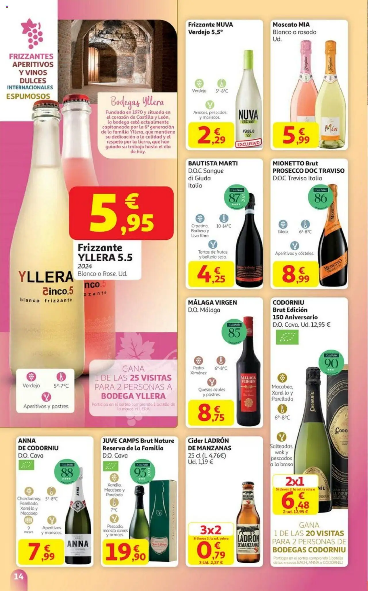 Alcampo - SST Vinos país Vasco │ válido desde el 06.10.2025 | Página: 14 | Productos: Manzanas, Té, Marco