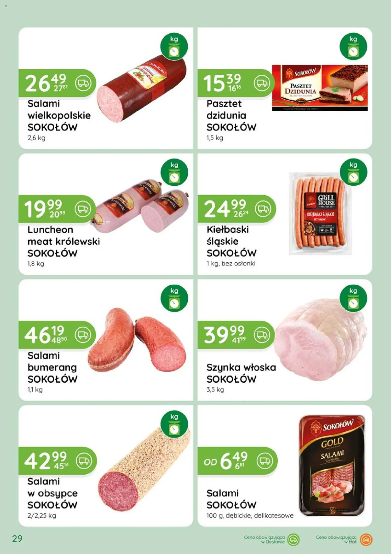 Eurocash gazetka - Katalog Wędlin od 02.04.2026 | Strona: 29 | Produkty: Grill, Kiełbaski, Szynka, Salami