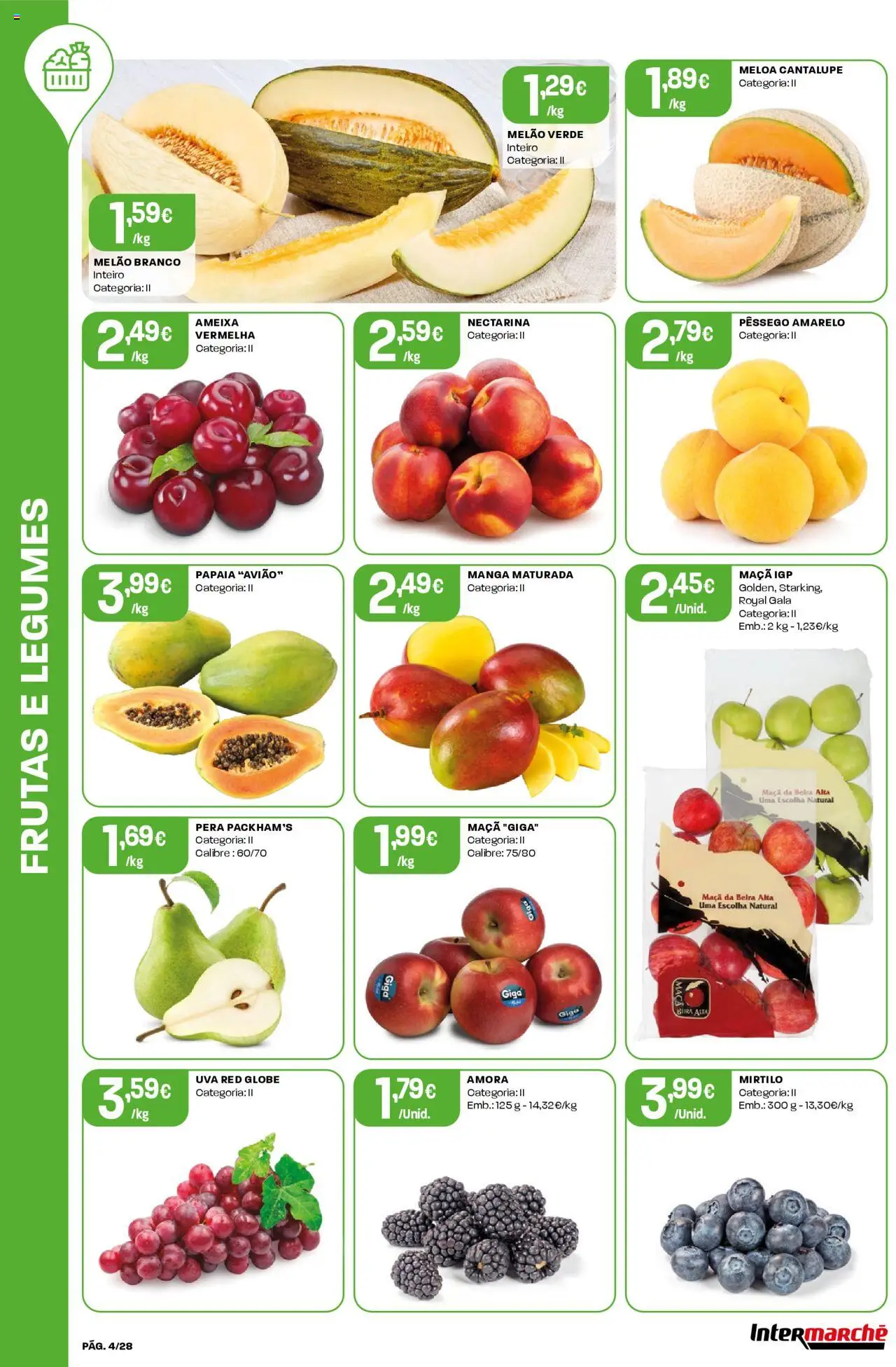 Intermarché folheto │ válido de 26.06.2025 | Página: 4 | Produtos: Maça, Melão