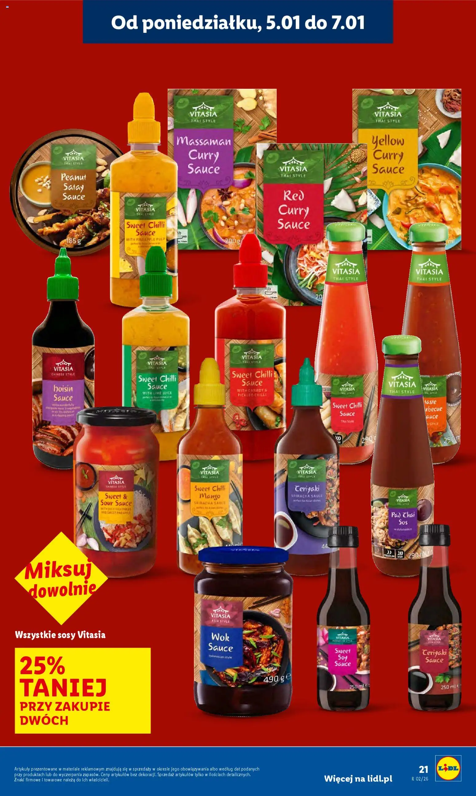 Lidl Gazetka od 05.01.2026 | Strona: 23 | Produkty: Mango, Curry, Sriracha, Sos