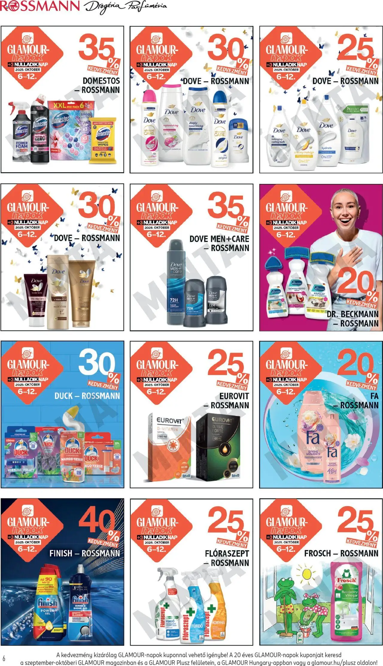 Rossmann akciós ujság - amely érvényes a következő dátumtól: 06.10.2025 | Oldal: 6 | Termékek: Body