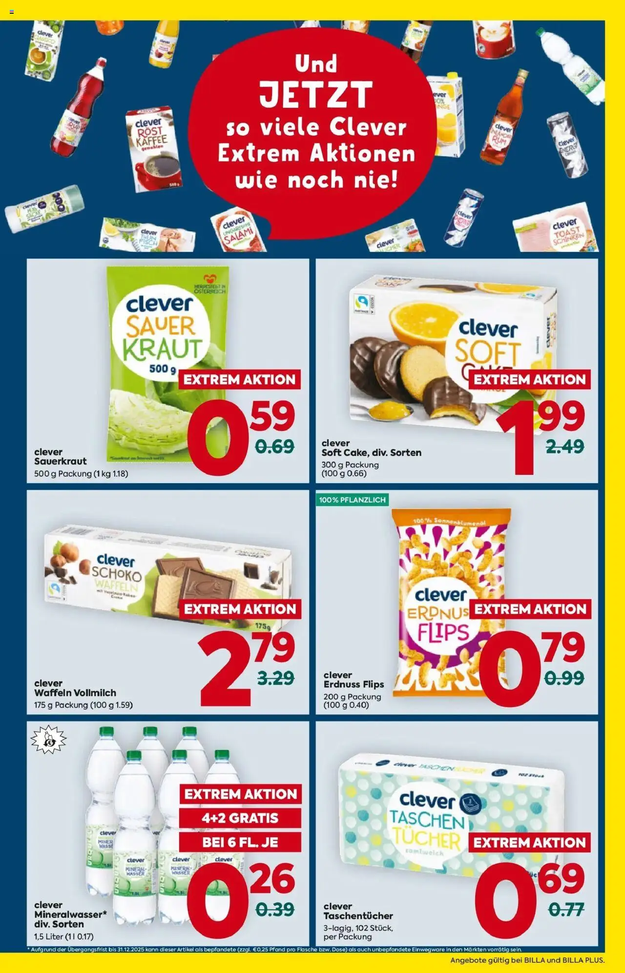 Billa Flugblatt - Amstetten, Neufurth gültig ab 09.10.2025 | Seite: 7 | Produkte: Wasser, Kraut, Kaffee, Salami