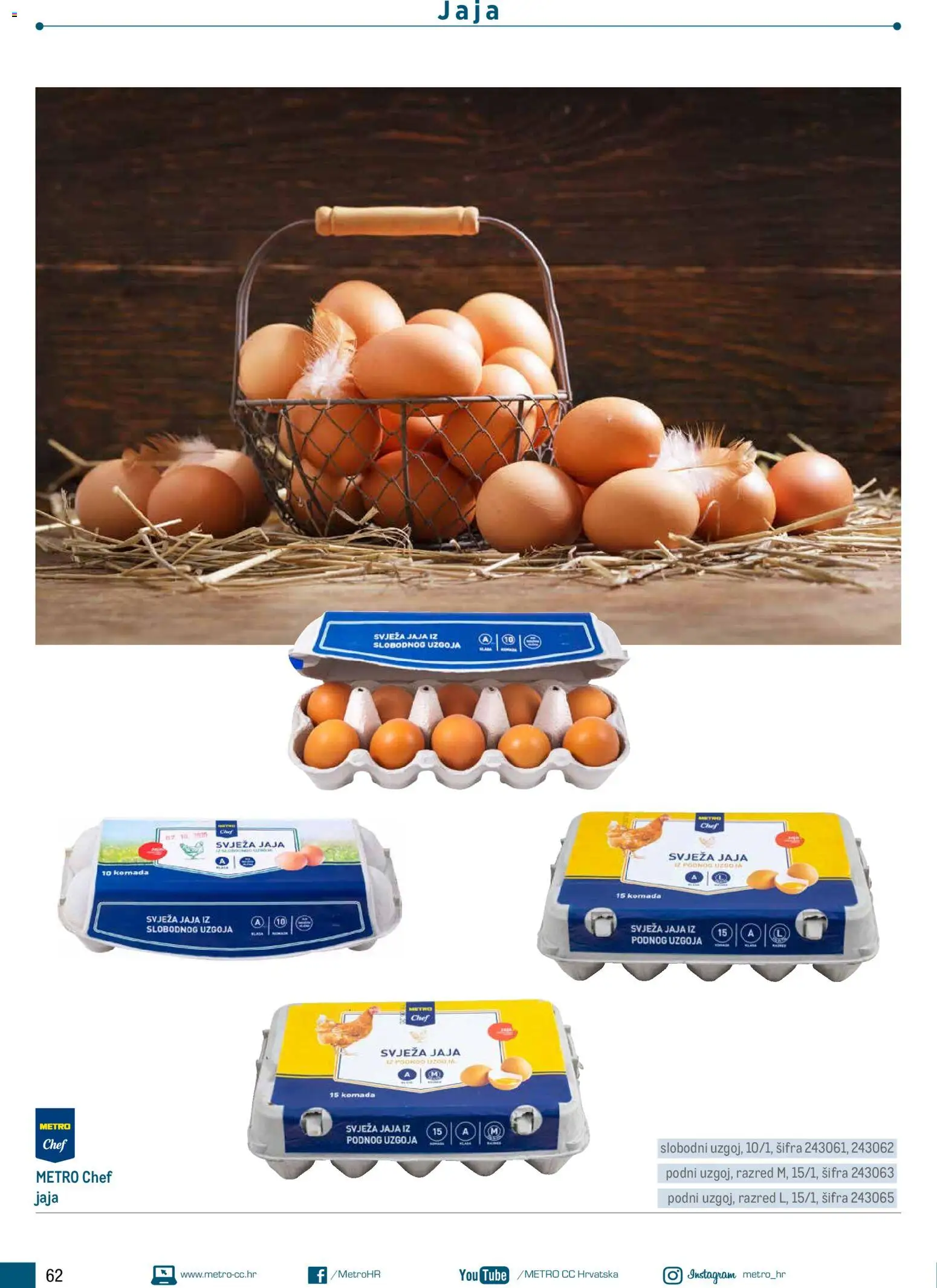 Metro katalog | vrijedi od 05.03.2026 | Stranica: 62 | Proizvodi: Jaja