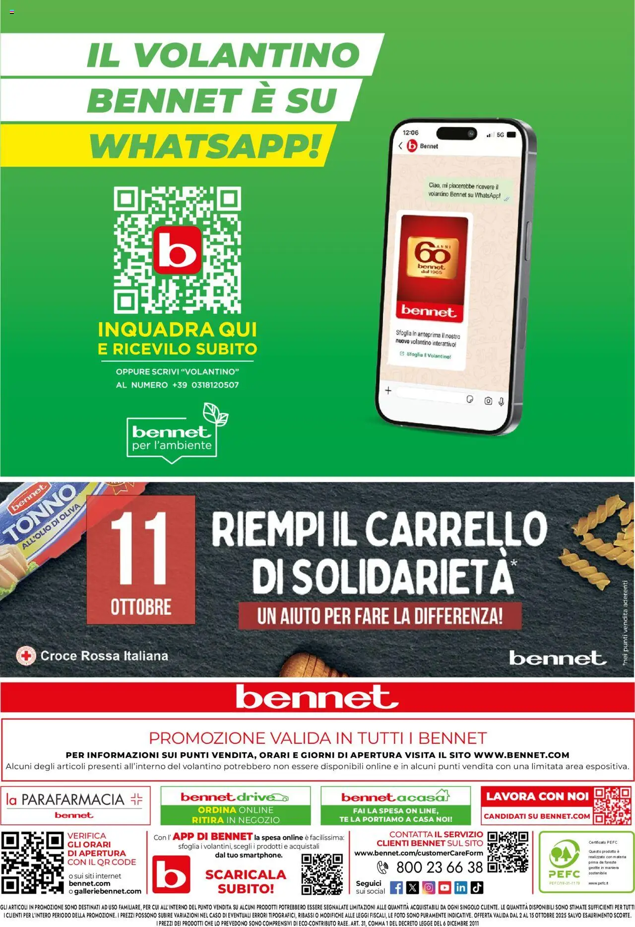 Volantino bennet del 02.10.2025 | Pagina: 19 | Prodotti: Tè, Carrello, Tonno