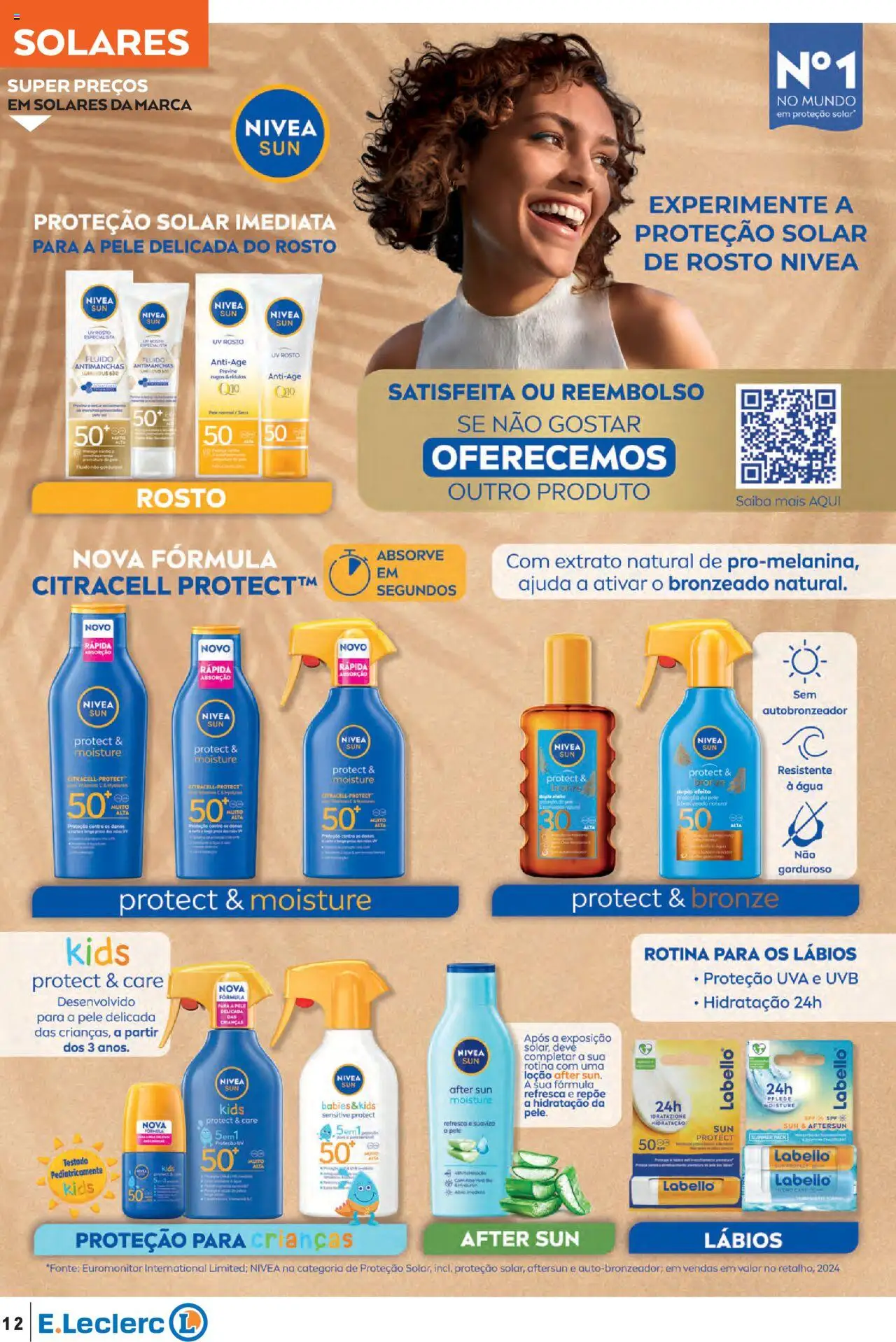 E.Leclerc - Folheto Especial Praia │ válido de 10.06.2025 | Página: 12 | Produtos: Agua, Autobronzeador
