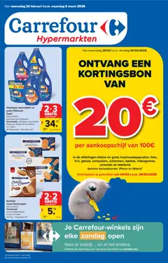 Carrefour folder week 9 - Voorbeeld van een folder van Carrefour, geldig van 25.02.2026