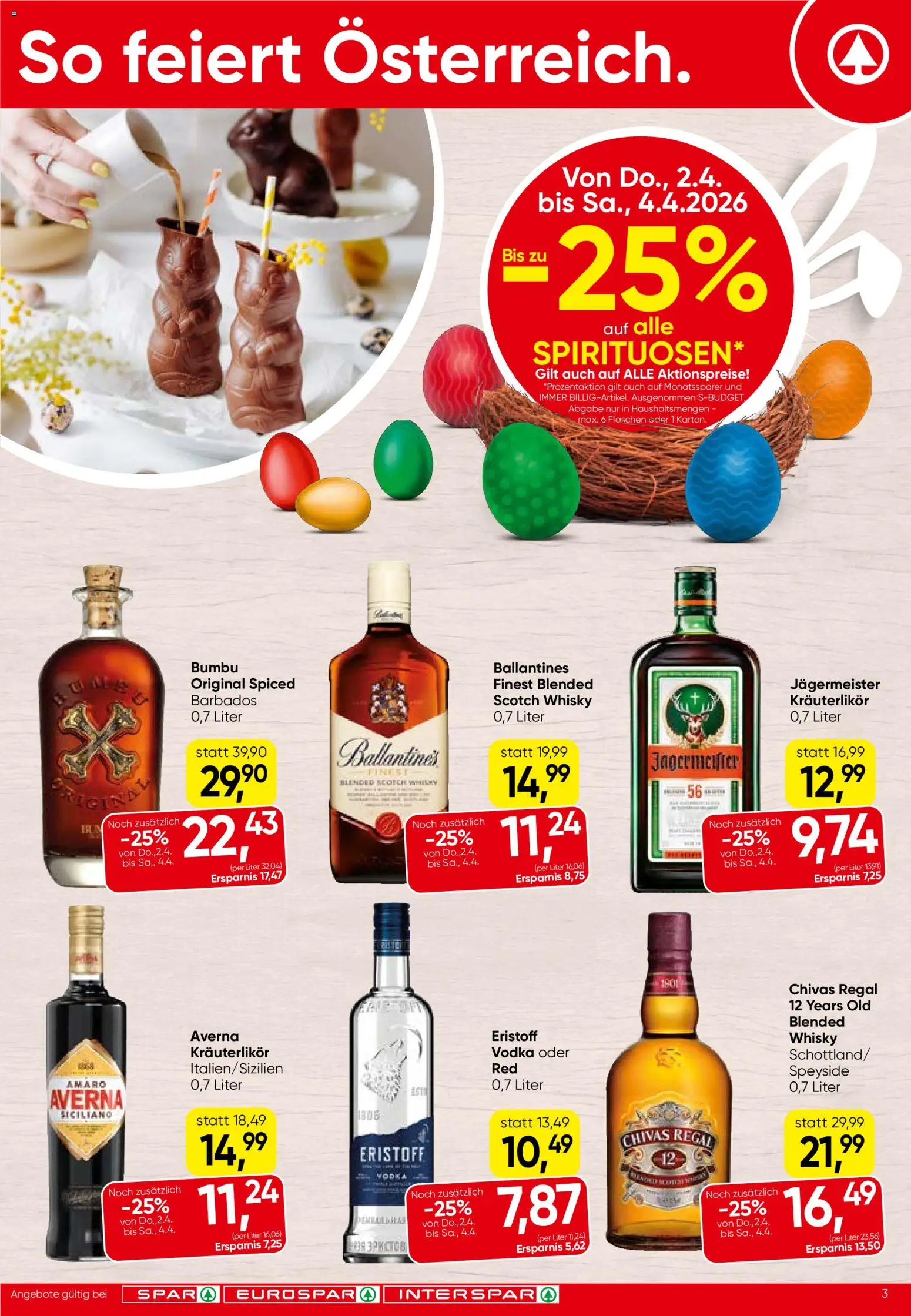 Spar Flugblatt - Tirol gültig ab 31.03.2026 | Seite: 3 | Produkte: Regal