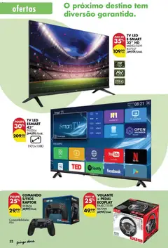 Pré-visualização Pingo Doce folheto Bazar Páscoa válido de 03.03.2026 | Página: 32 | Produtos: Vídeo, Tv led