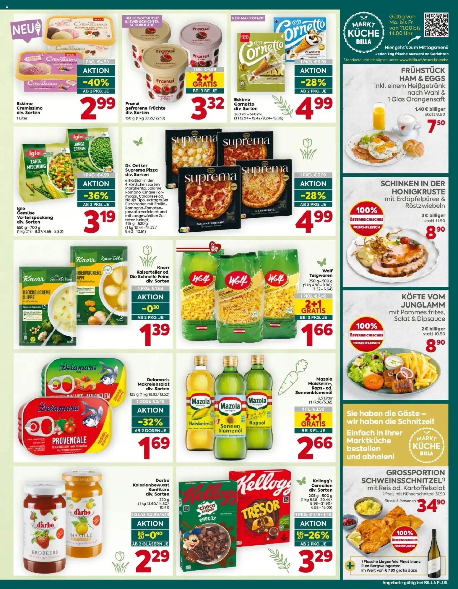 Billa Plus Flugblatt - Kärnten gültig ab 26.03.2026 | Seite: 17 | Produkte: Rizsliszt, Salat, Schokolade, Schinken