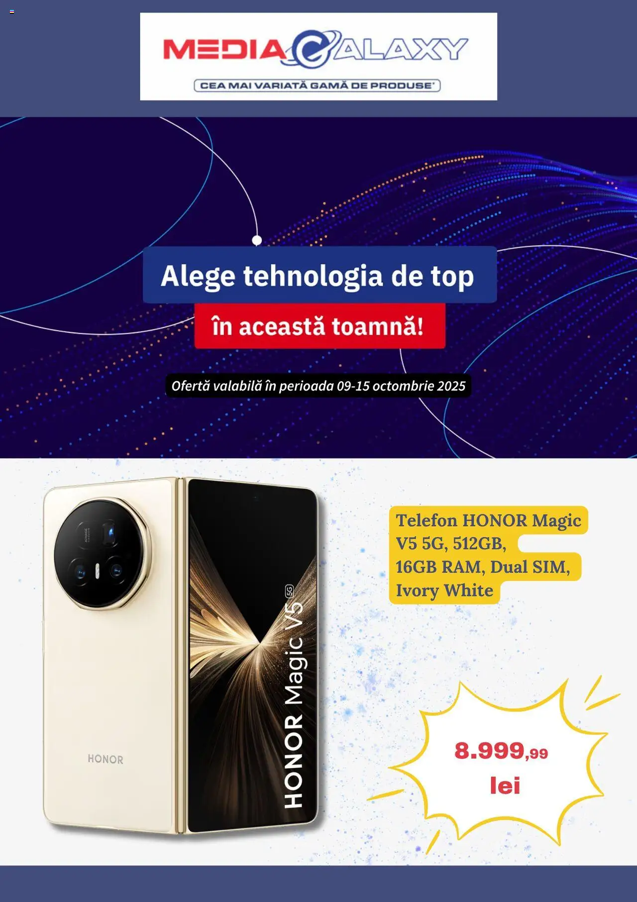 Noul catalog Media Galaxy – valabil de la 09.10.2025 | Pagină: 1 | Produse: Telefon, Top