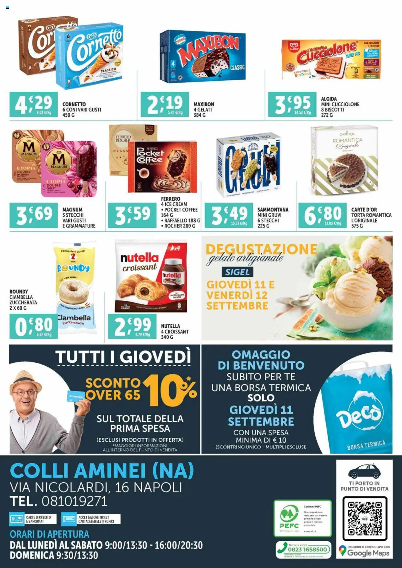 Volantino Decò del 11.09.2025 | Pagina: 4 | Prodotti: Tè, Cornetto, Nutella, Croissant