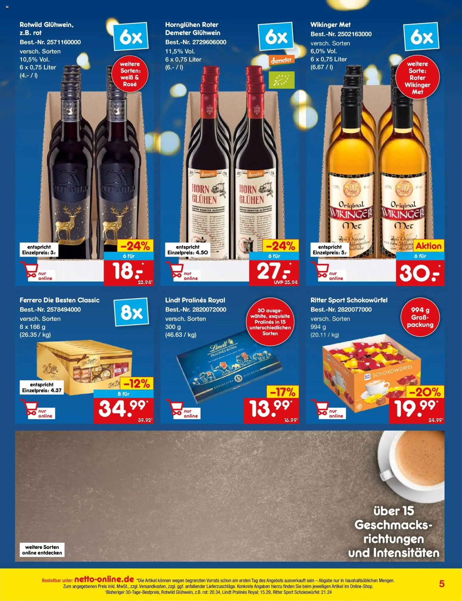 Netto Marken-Discount - Black Friday – gültig ab 01.11.2025 | Seite: 5 | Produkte: Ritter sport, Lindt