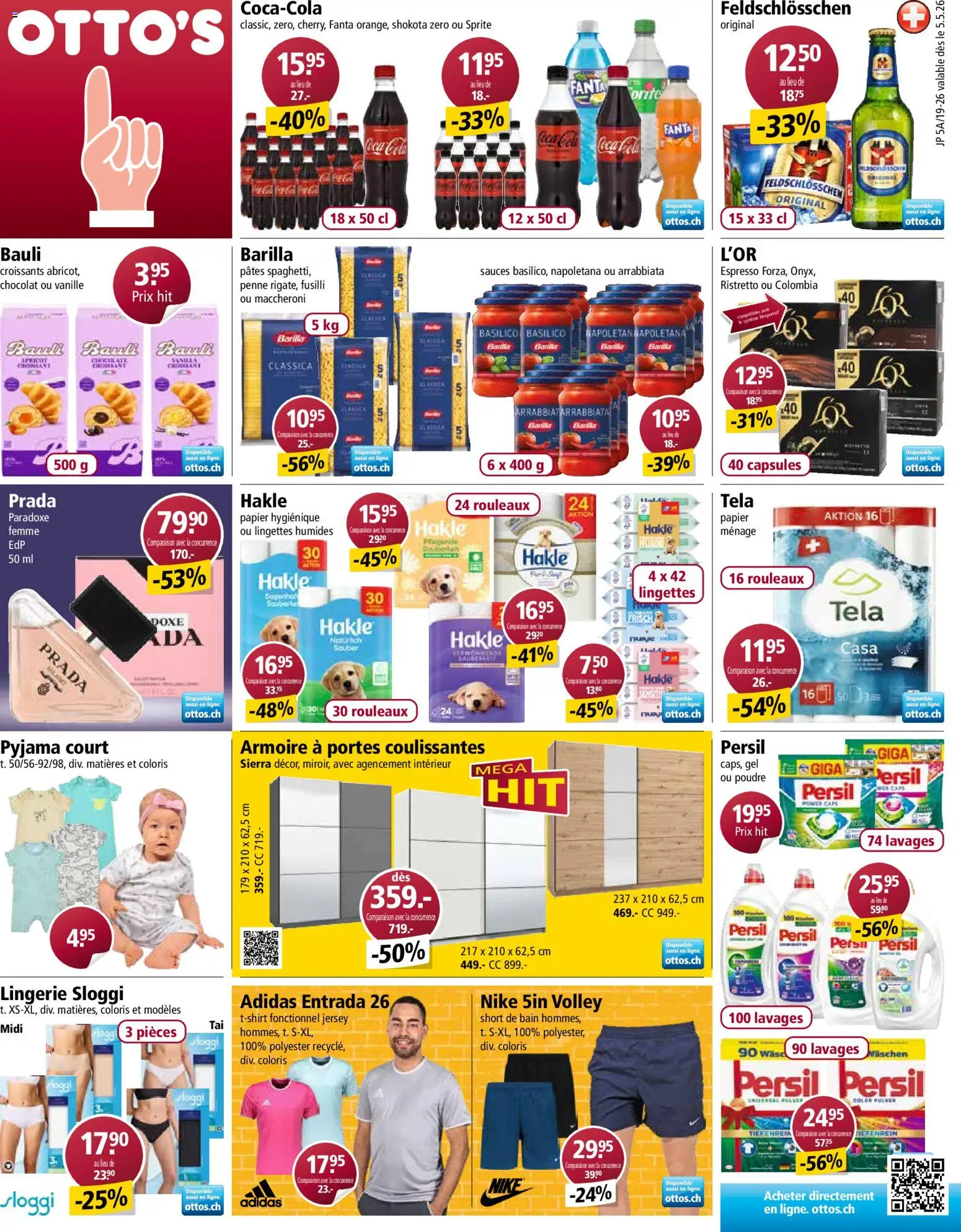 Otto's aktionen FR – gültig ab 05.05.2026 | Seite: 1 | Produkte: Coca Cola, Fanta, Barilla, Pulver