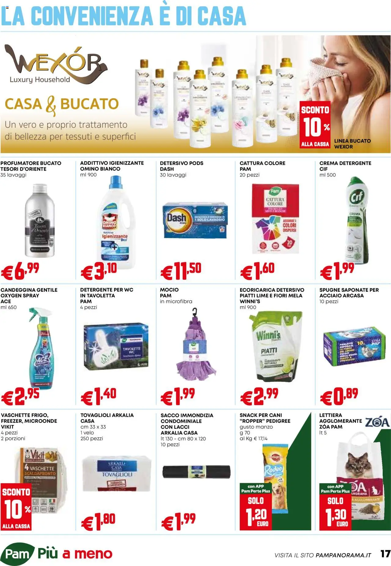 Volantino PAM del 11.09.2025 | Pagina: 17 | Prodotti: Crema, Manzo, WC, Vaschette