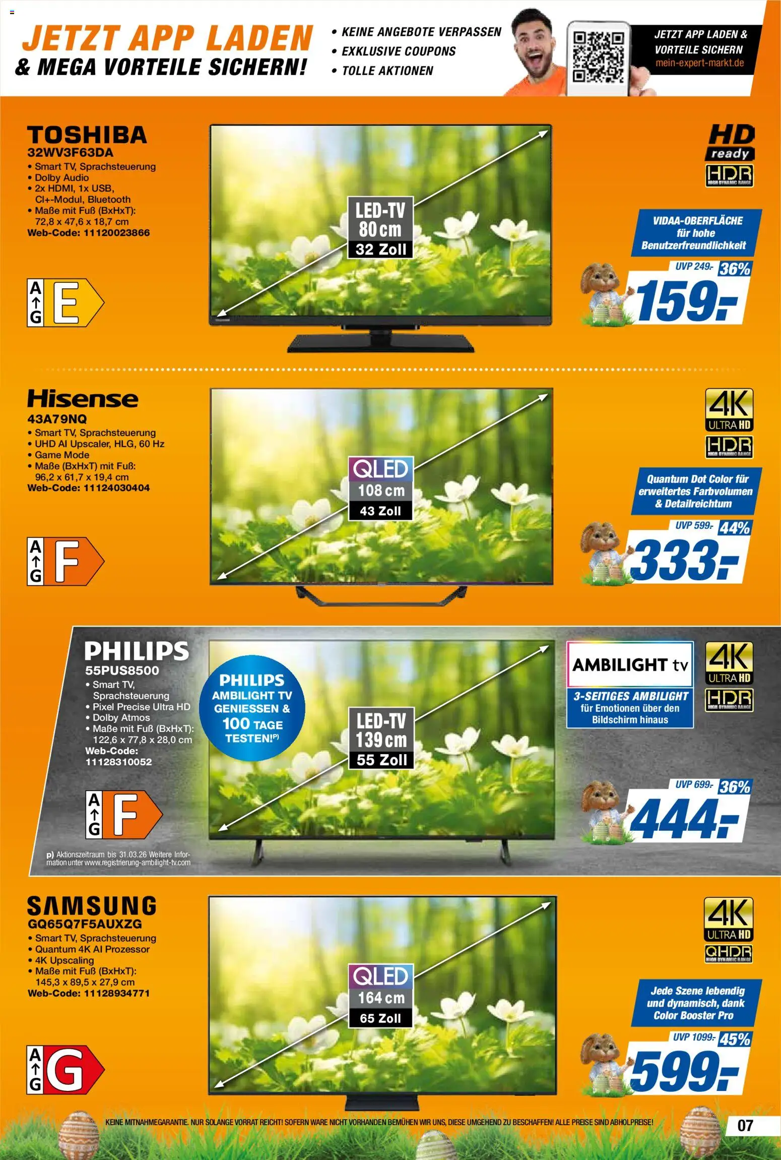 Expert Prospekt 	 – gültig ab 20.03.2026 | Seite: 7 | Produkte: Philips, Samsung, Bildschirm, Audio