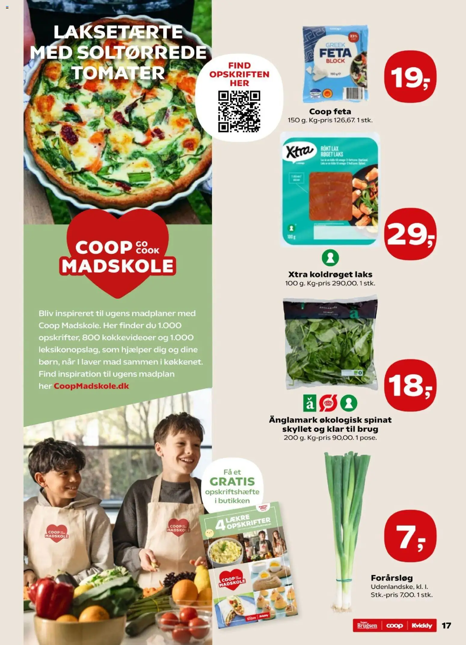 Kvickly tilbudsavis – gyldig fra 24.04.2026 | Side: 17 | Produkter: Tomater, Forårsløg, Spinat, Søm