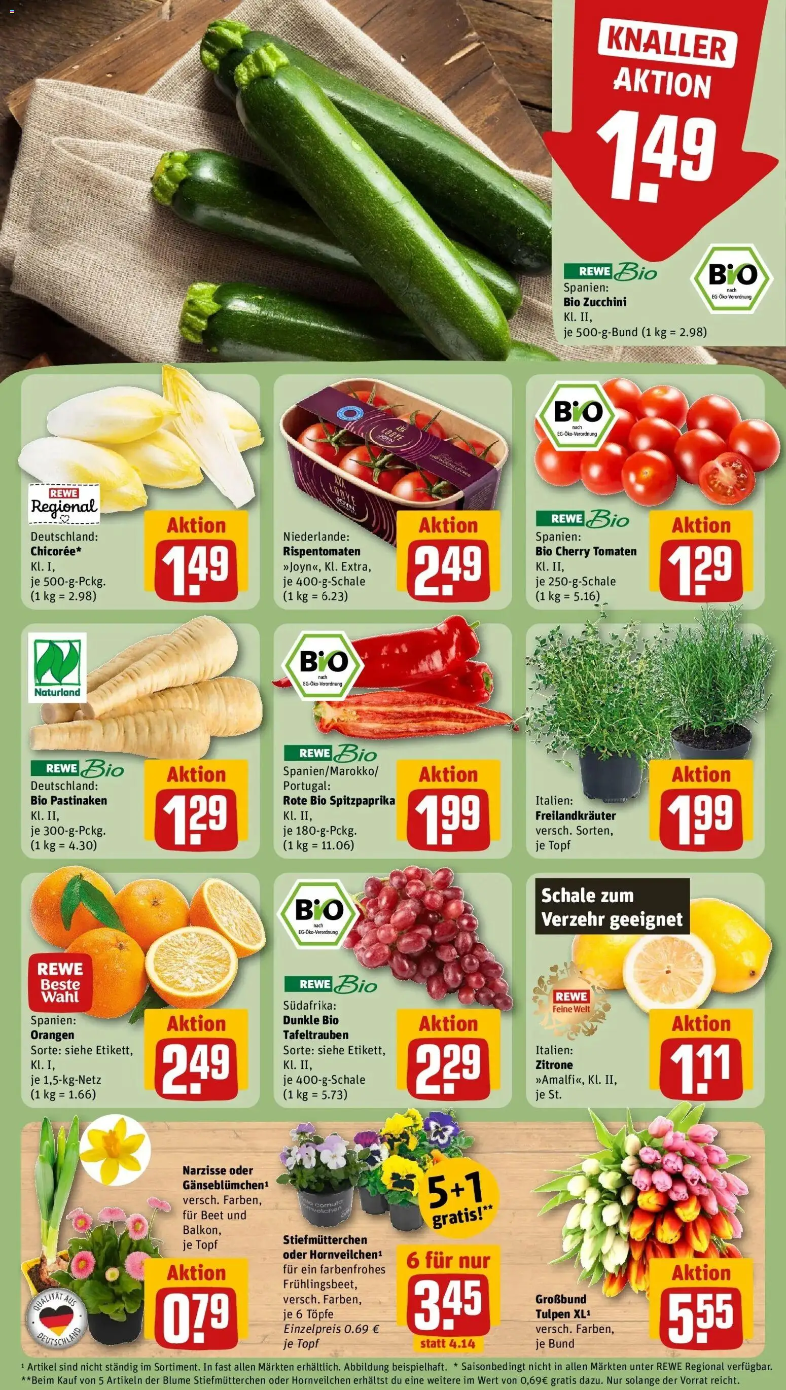 Rewe Prospekt Heidelberg	 – gültig ab 15.03.2026 | Seite: 9 | Produkte: Orangen, Tomaten, Zitrone, Zucchini
