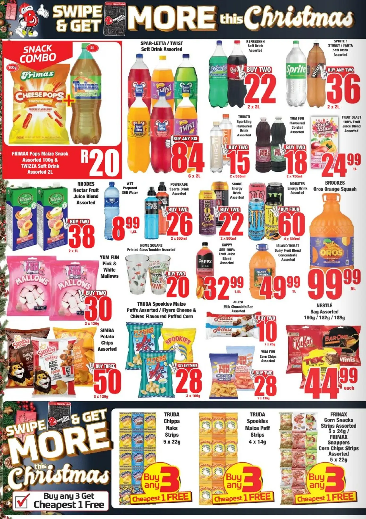 New Boxer catalogue – valid from 17.12.2025 | Page: 4 | Products: Milk, Juice, Sprite, Chips