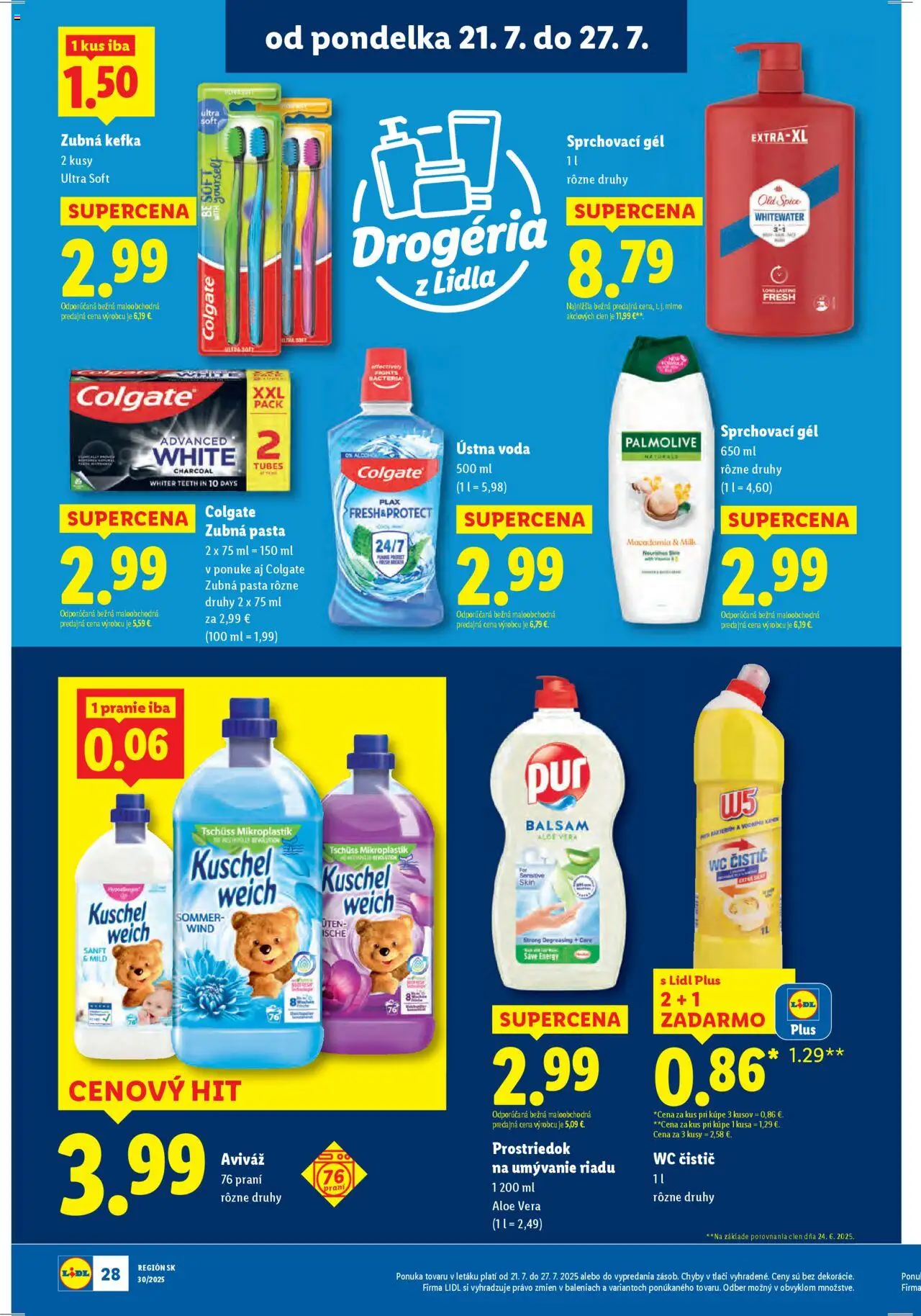 Lidl leták │ platný od 21.07.2025 | Strana: 40 | Produkty: Zubná kefka, Laser, Ústna voda