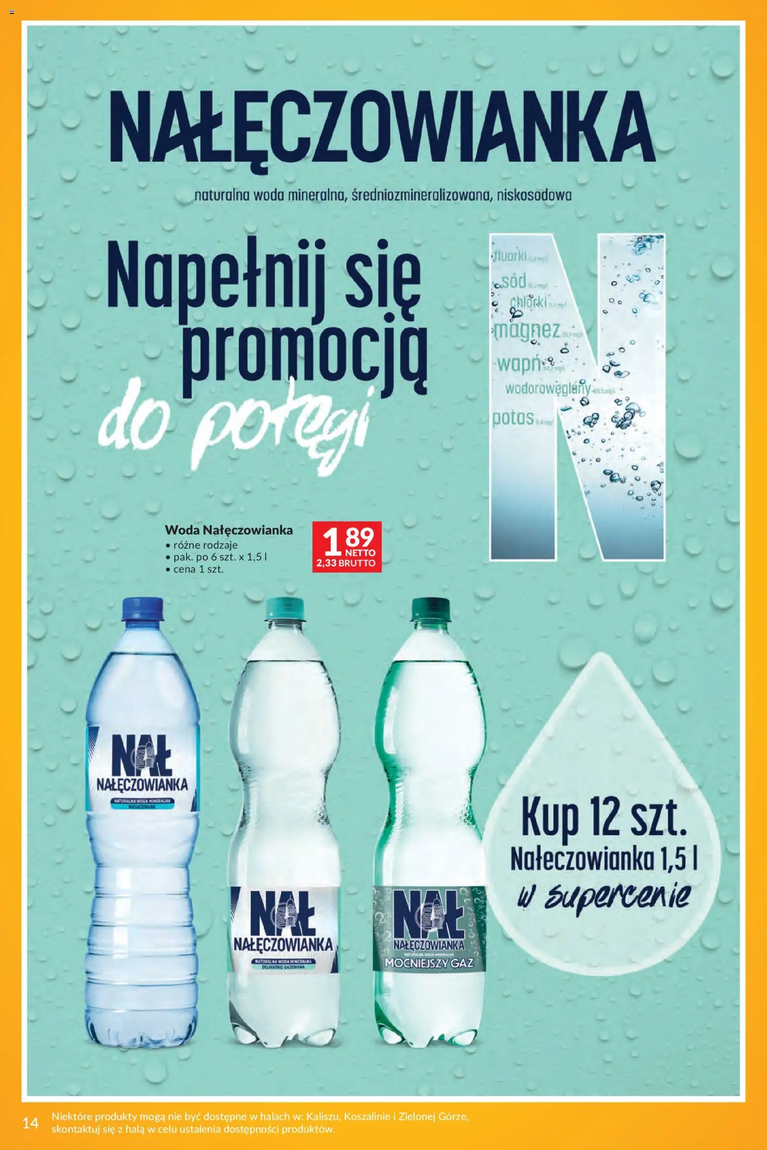 Makro gazetka - Markowe Inspiracje Maja od 28.04.2026 | Strona: 12 | Produkty: Woda