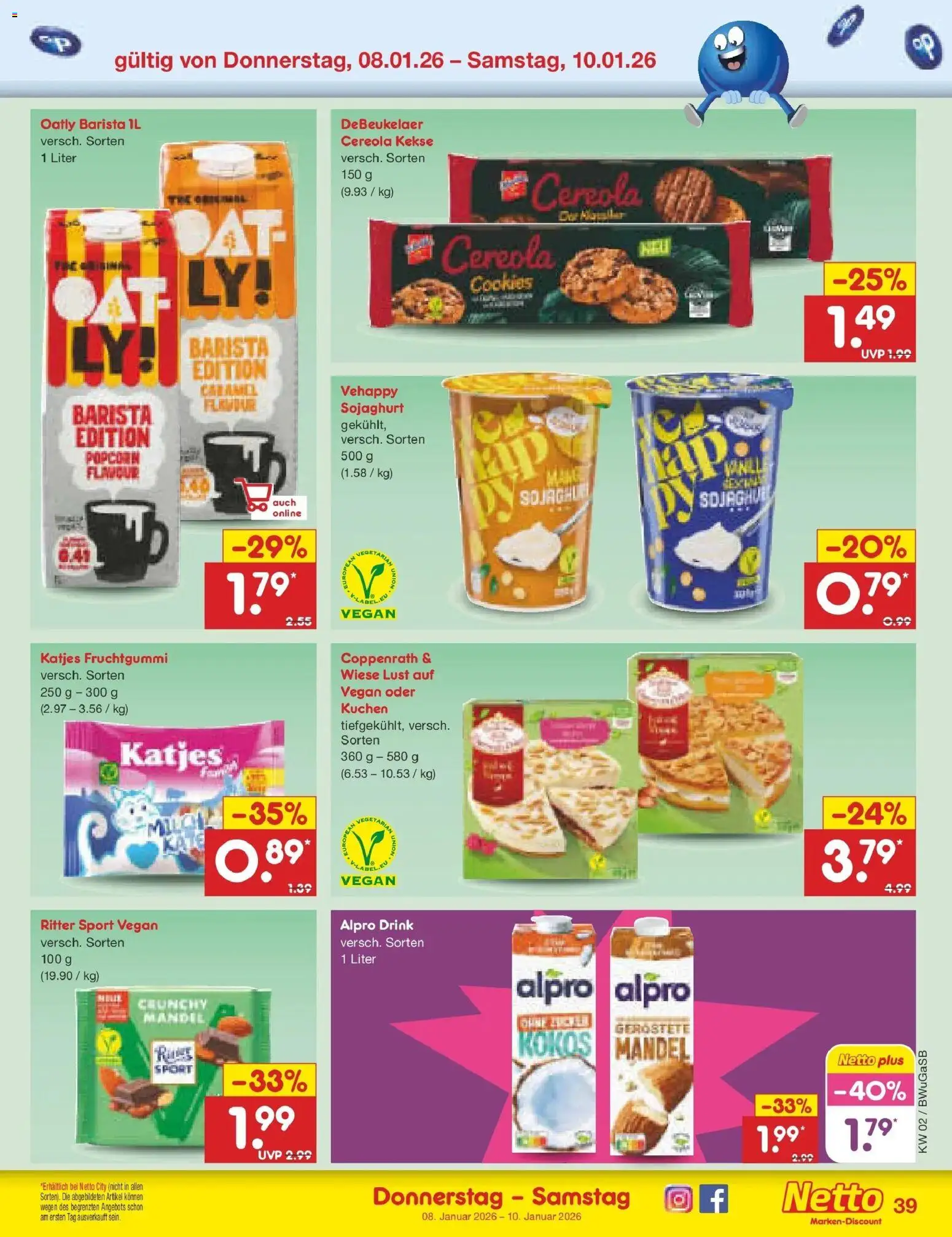 Netto Marken-Discount - Netto: Wochenangebote – gültig ab 05.01.2026 | Seite: 43 | Produkte: Ritter sport, Katjes, Kuchen, Kekse