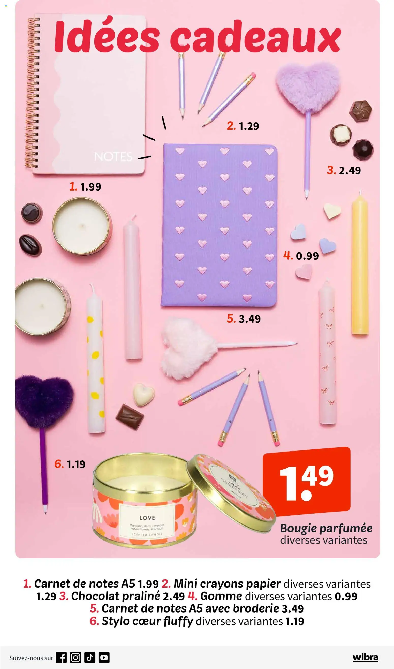 {H1} | Page: 6 | Produits: Stylo, Chocolat