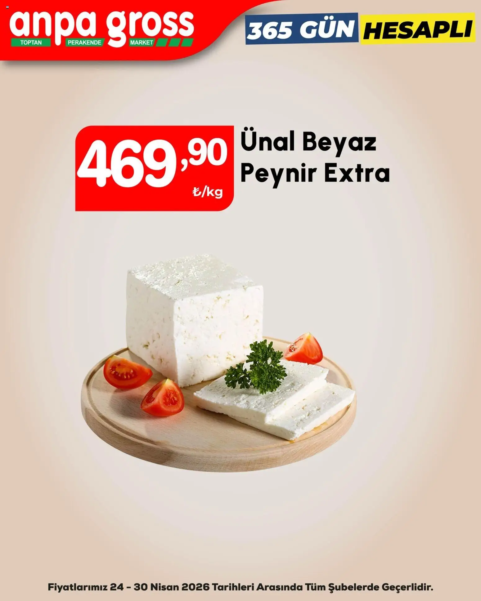 Anpa Gross Katalog - 24.04.2026 tarihinden itibaren geçerlidir | Sayfa: 1 | Ürünler: Peynir