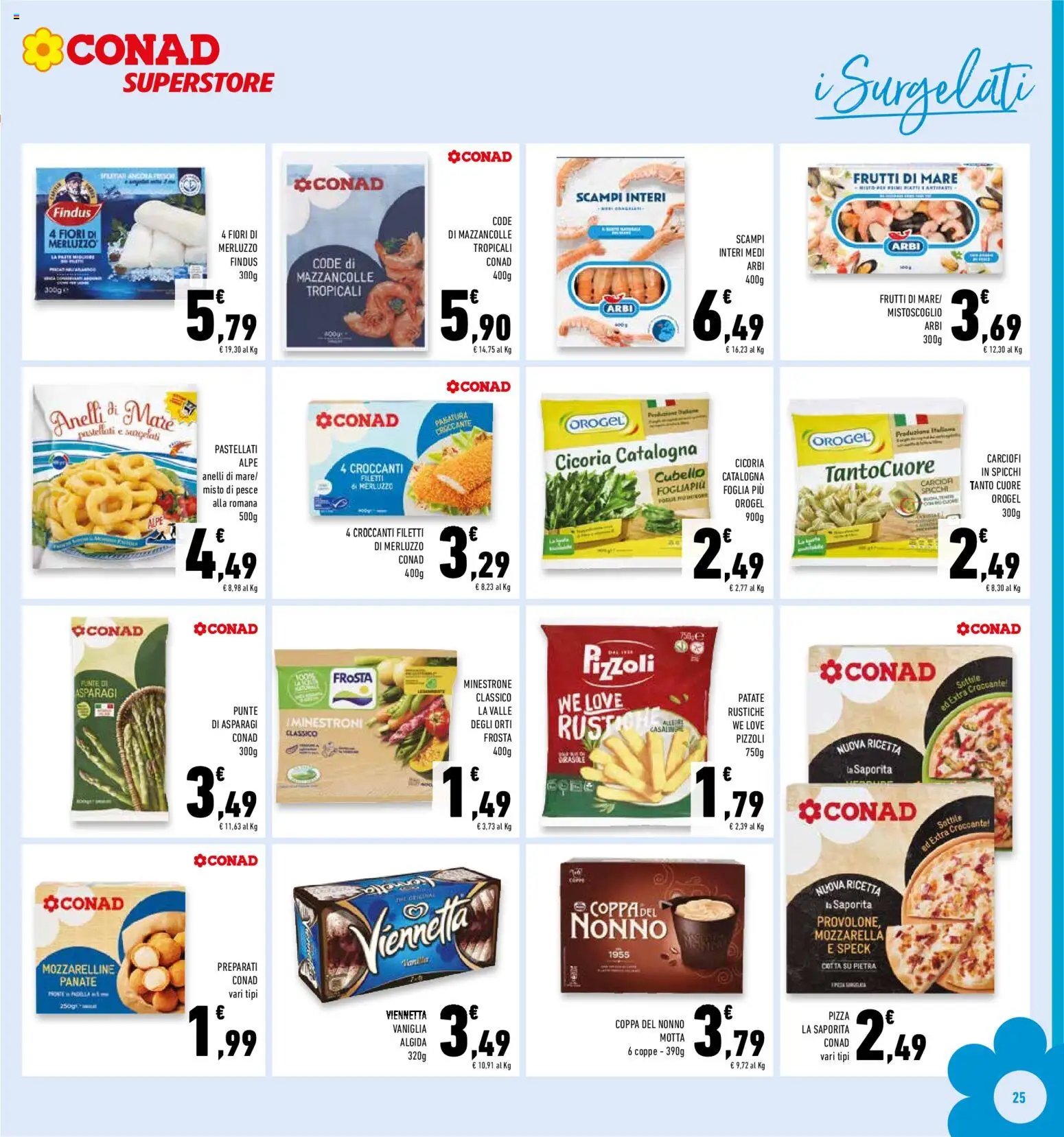 Volantino Conad del 10.12.2025 | Pagina: 25 | Prodotti: Speck, Pesce, Merluzzo, Frutti di mare