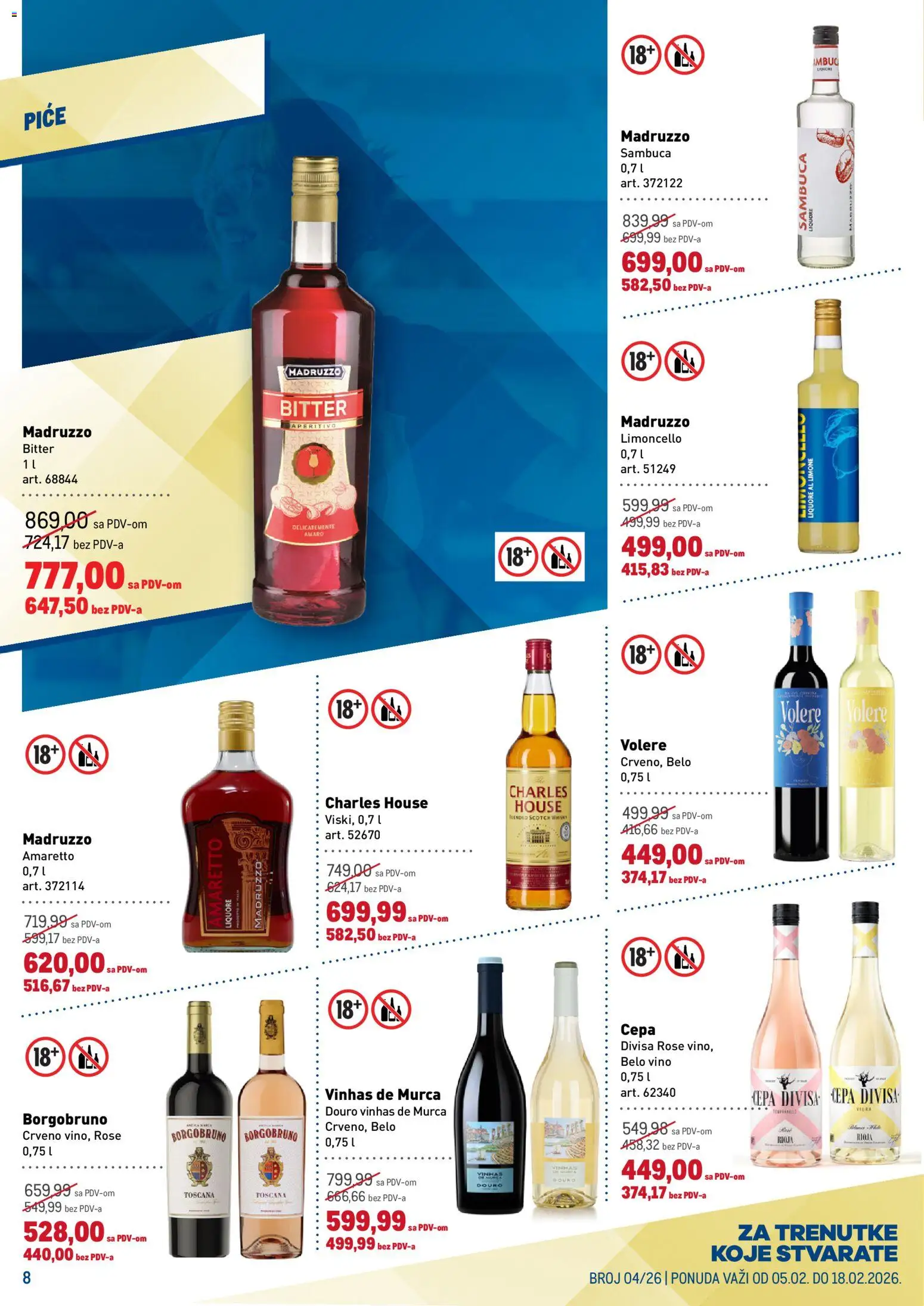 Metro katalog - važi od 05.02.2026 | Strana: 8 | Proizvode: Belo vino, Vino
