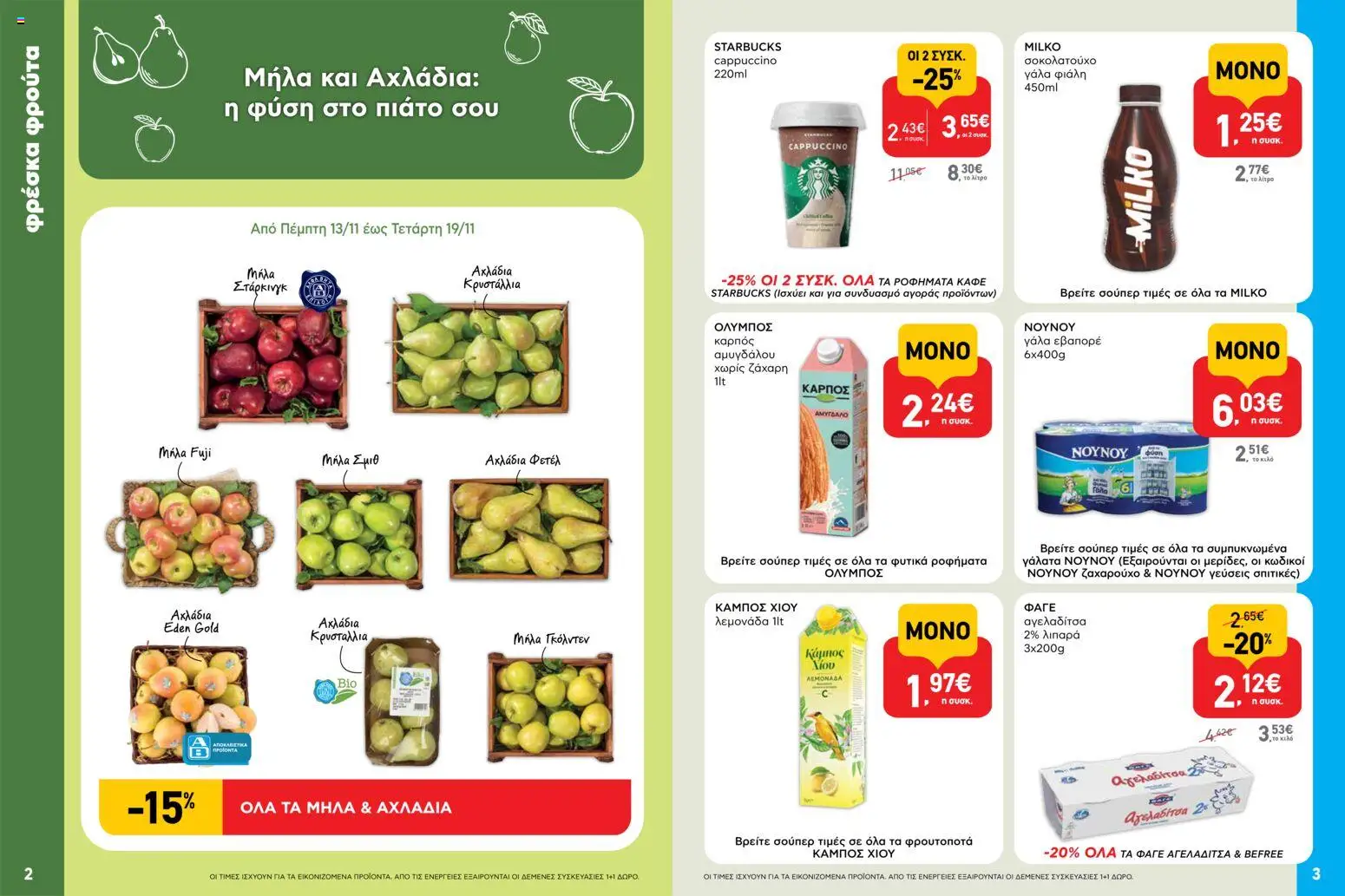  | Σελίδα: 2 | Προϊόντα: Γάλα, Μήλα, Σοκολατούχο γάλα, Ζάχαρη