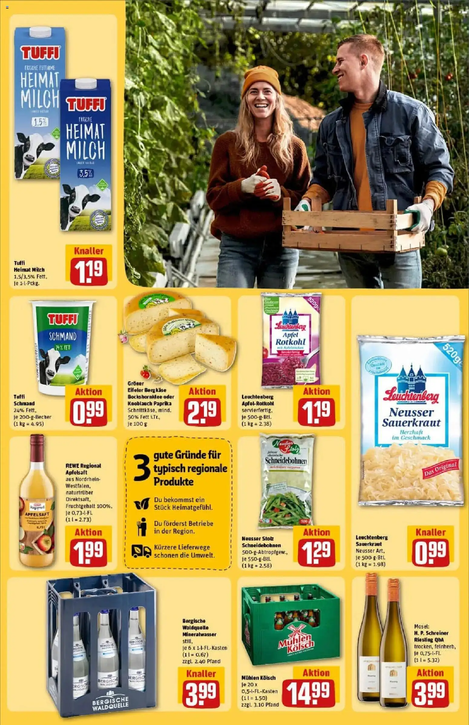 Rewe prospekt Alfter / Oedekoven	 – gültig ab 26.01.2026 | Seite: 27 | Produkte: Milch, Rotkohl, Apple, Knoblauch