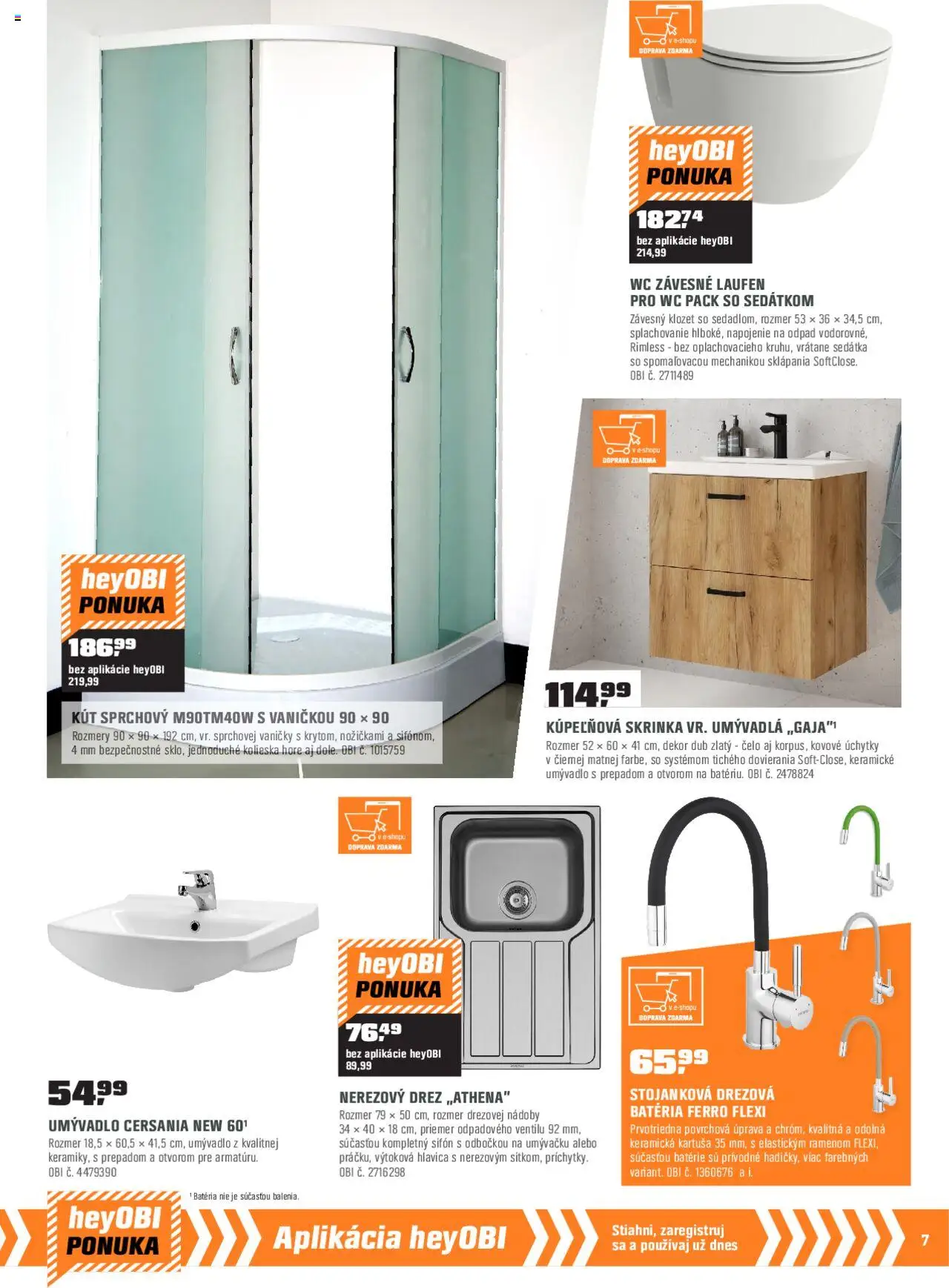 Nové OBI akcie – leták je platný od 02.10.2025 | Strana: 7 | Produkty: Drvič, Uhlová brúska, Bosch, Vysávač